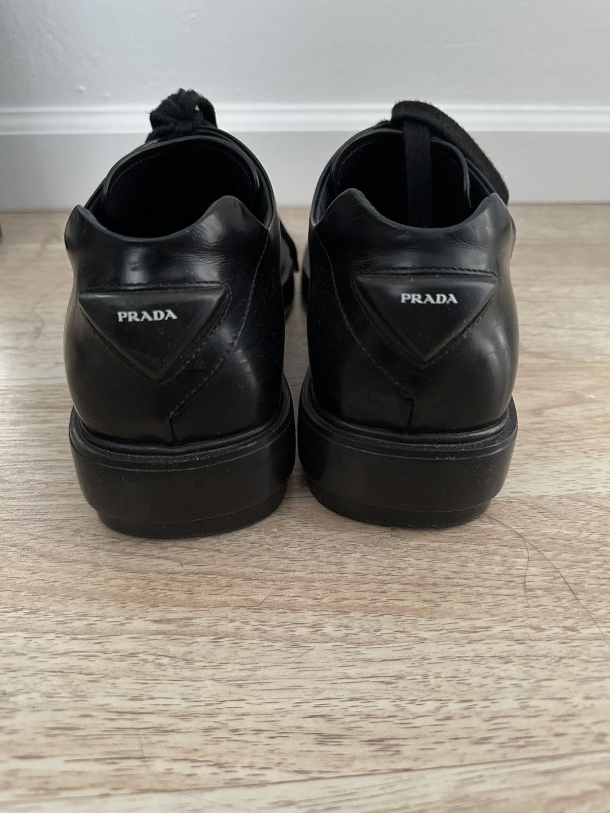 Prada Prada Square-toe Derby Shoes Size US 8 / EU 41 - 4 Thumbnail