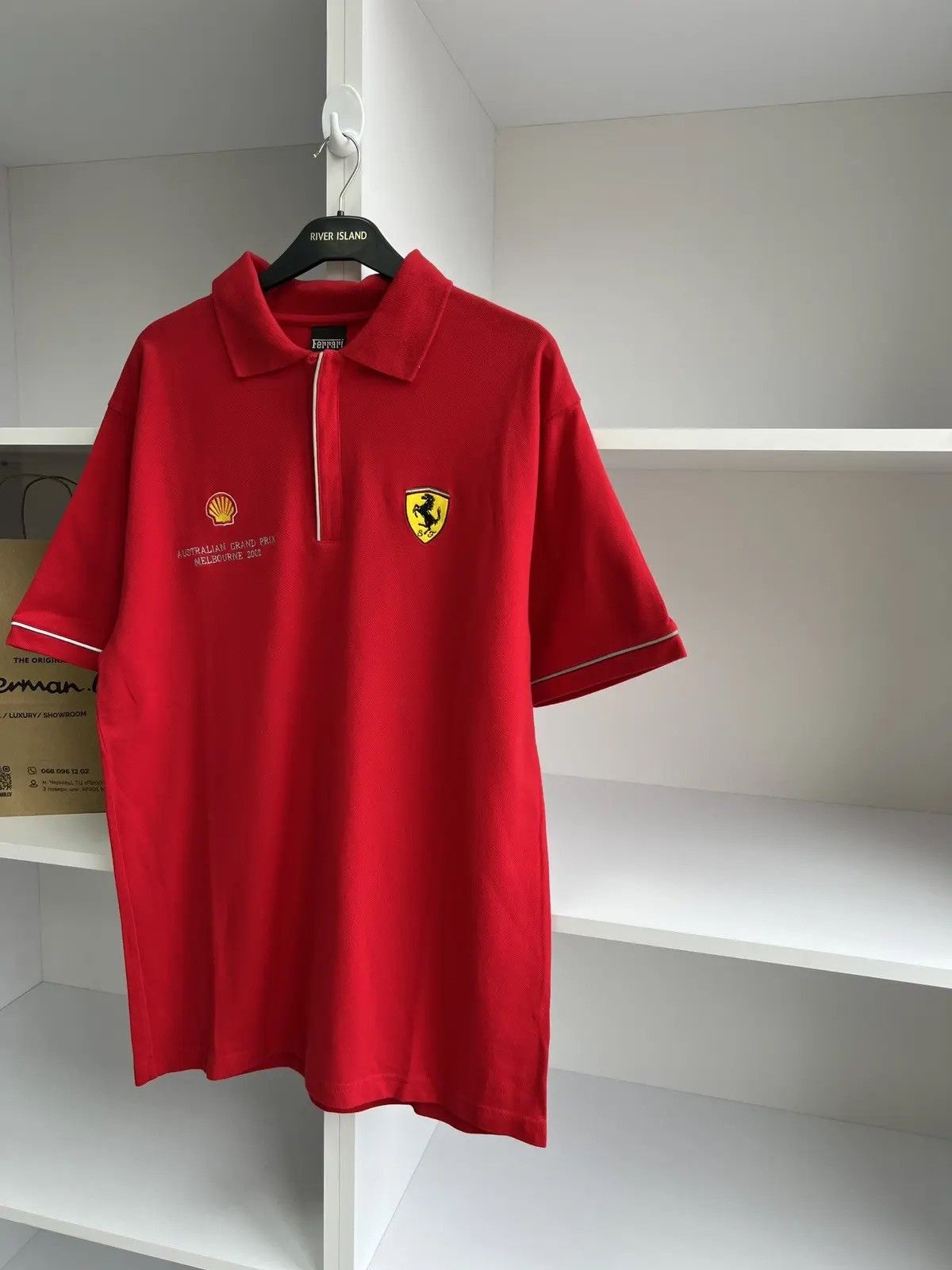 Ferrari × Vintage Vintage Ferrari 2002 Australian Grand Prix Melbourne polo Size US L / EU 52-54 / 3 - 4 Thumbnail