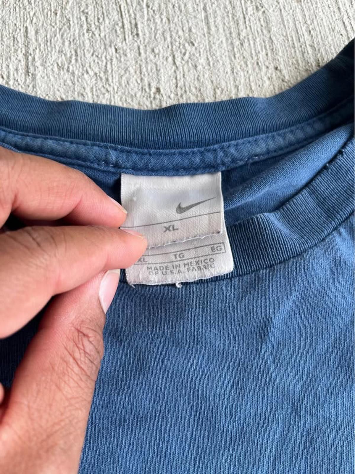 Nike Men’s Y2K Gray Tag Nike Swoosh Blue Long Sleeve Size XL Size ONE SIZE - 3 Thumbnail