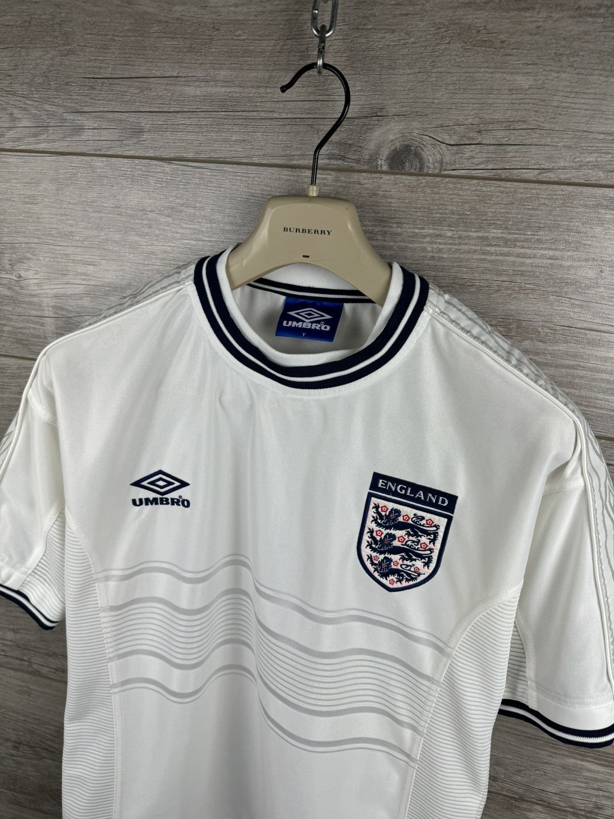 Umbro × Vintage Umbro England soccer jerseys 1999 2001 style Mike Tyson Size US S / EU 44-46 / 1 - 7 Thumbnail