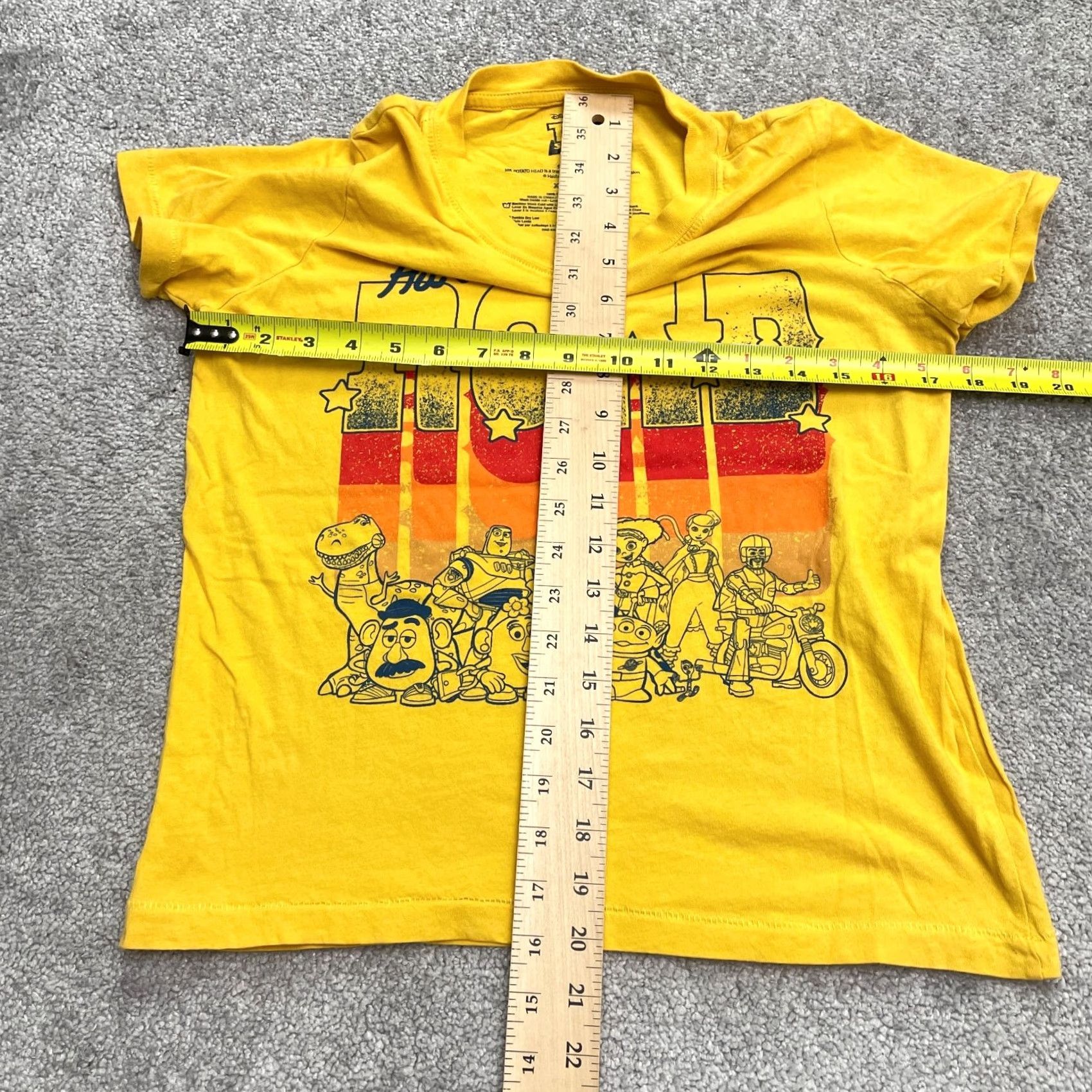 Disney Disney Pixar Toy Story Graphic T-Shirt Womens XS Yellow Crew Neck Cotton Tee Size XS / US 0-2 / IT 36-38 - 6 Thumbnail