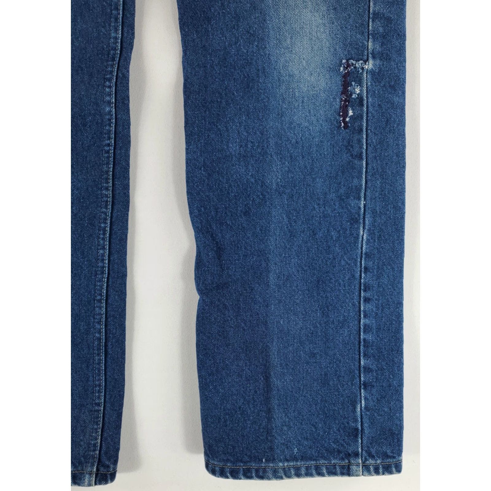 Lee VINTAGE Lee Riders VTG 70s Whiskering Faded Mended Mens Jeans 32x34 Regular Blue Denim Straight 70s Mens Size ONE SIZE - 7 Thumbnail