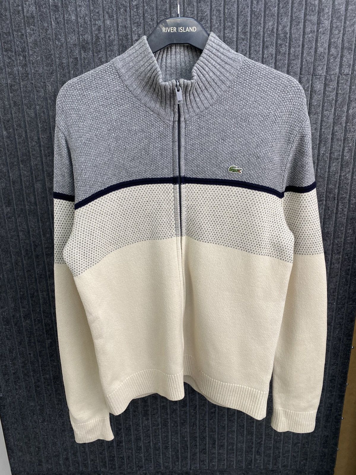 Vintage Lacoste Full Zip Knit Jumper