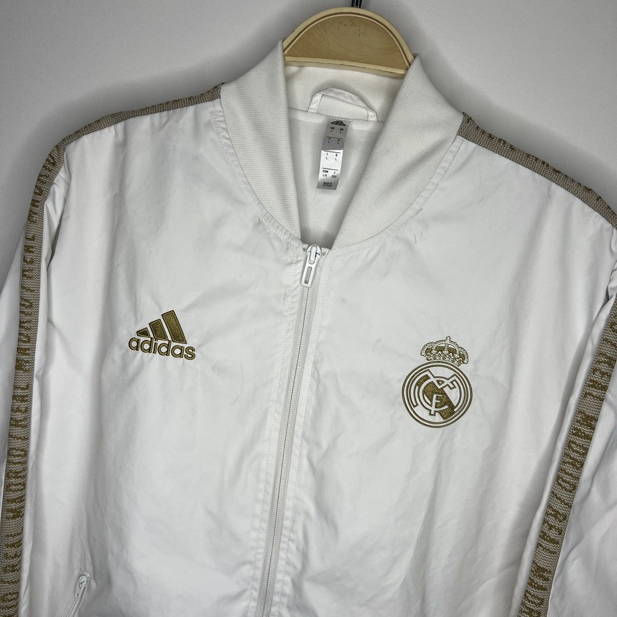 Adidas Adidas Real Madrid Tracksuit Training Soccer Jacket Football Size US L / EU 52-54 / 3 - 4 Thumbnail