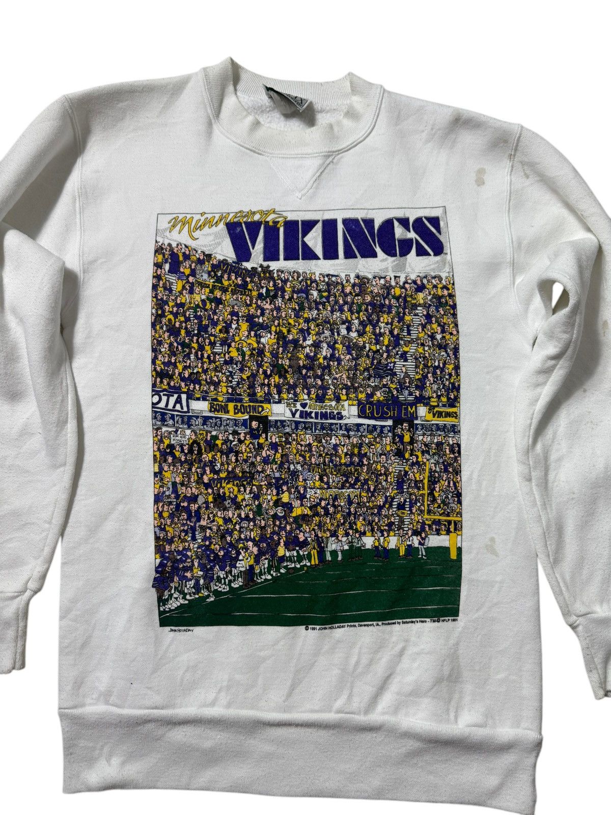 Signal Sport Vintage 1991 minnesota vikings sweatshirt Size US M / EU 48-50 / 2 - 1 Thumbnail