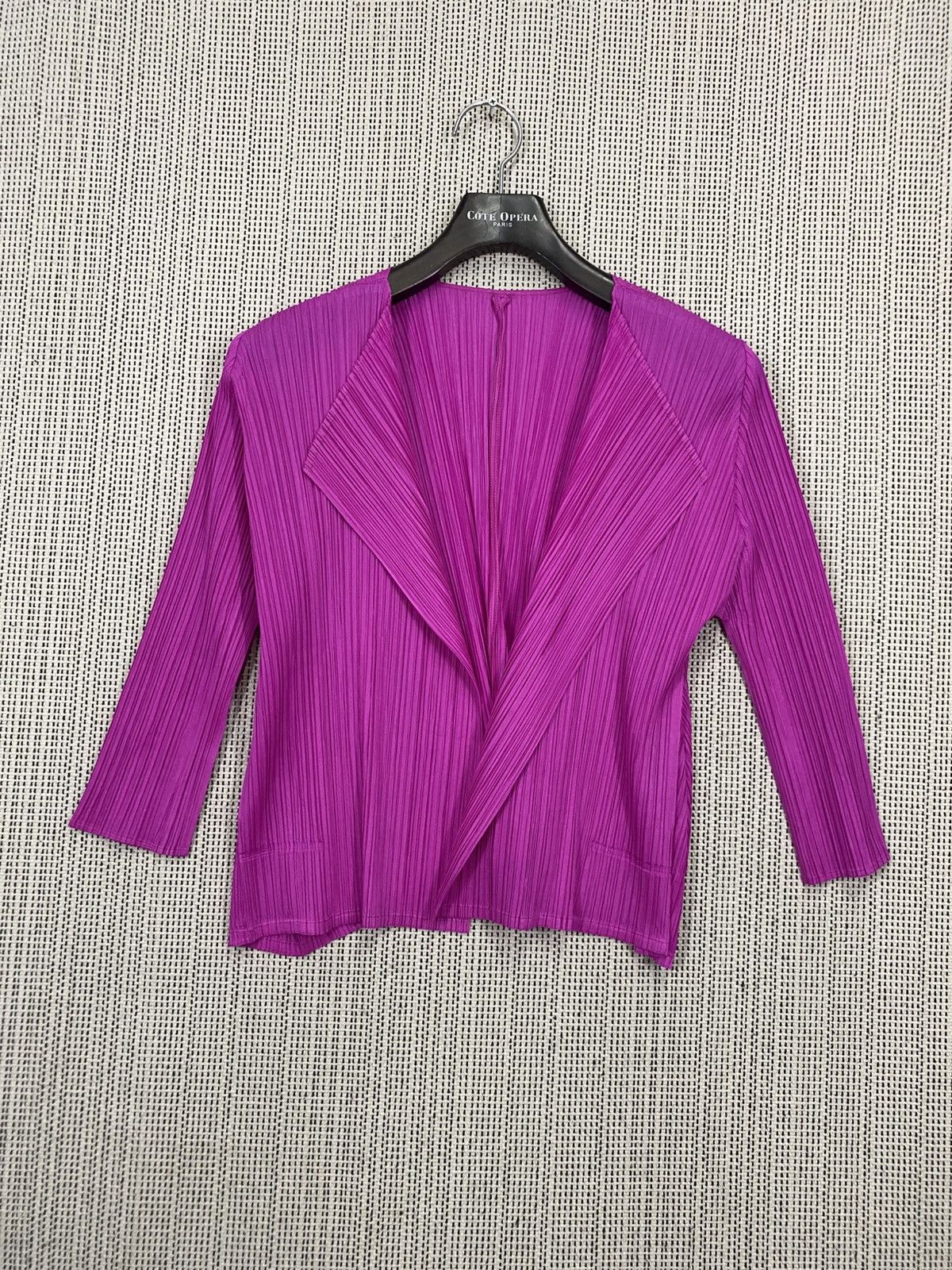 Pleats Please Issey Miyake PLEATS PLEASE ISSEY MIYAKE - Pleated Open Cardigan Size M / US 6-8 / IT 42-44 - 3 Thumbnail