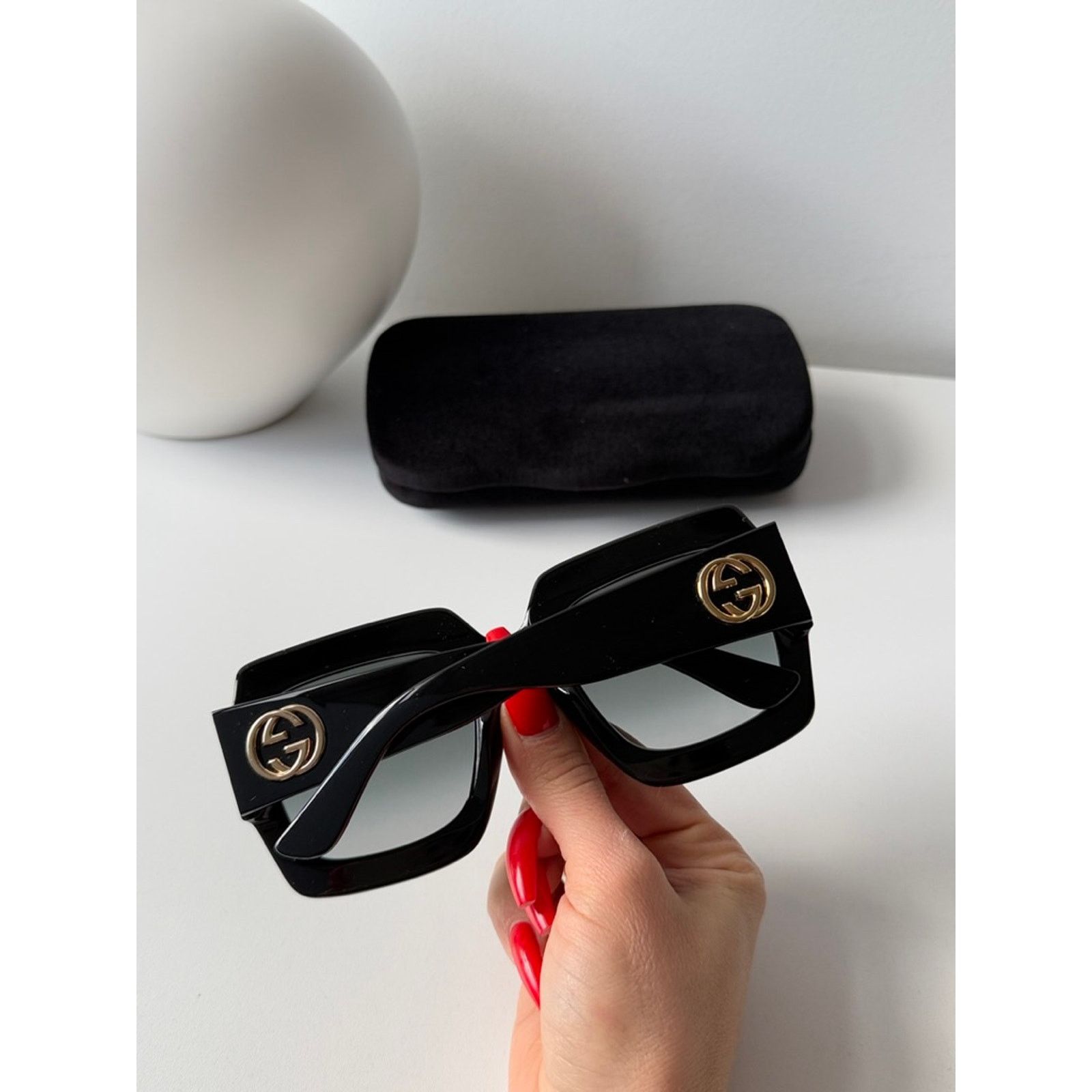 Gucci NEW GUCCI GG0053SN Black Square Sunglasses $420 Size ONE SIZE - 3 Thumbnail