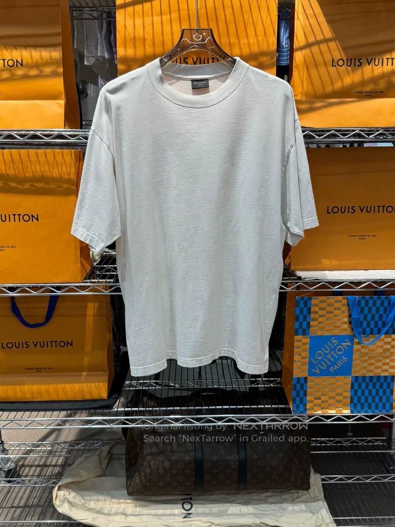Balenciaga Balenciaga White Bat Logo Short-Sleeve T-Shirt Size US M / EU 48-50 / 2 - 1 Thumbnail