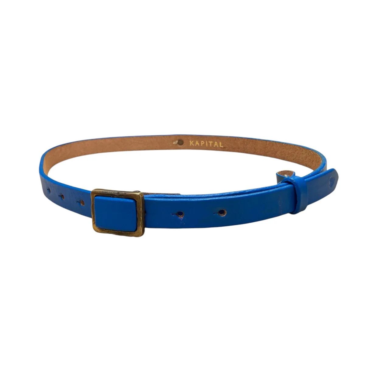 Kapital Archive Narrow Leather Belt Size ONE SIZE - 1 Thumbnail