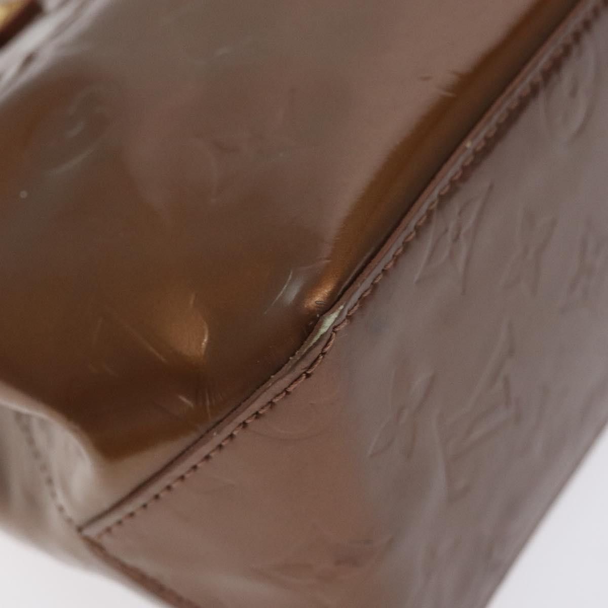 Louis Vuitton LOUIS VUITTON Monogram Vernis Reade PM Hand Bag Bronze Size ONE SIZE - 16 Thumbnail