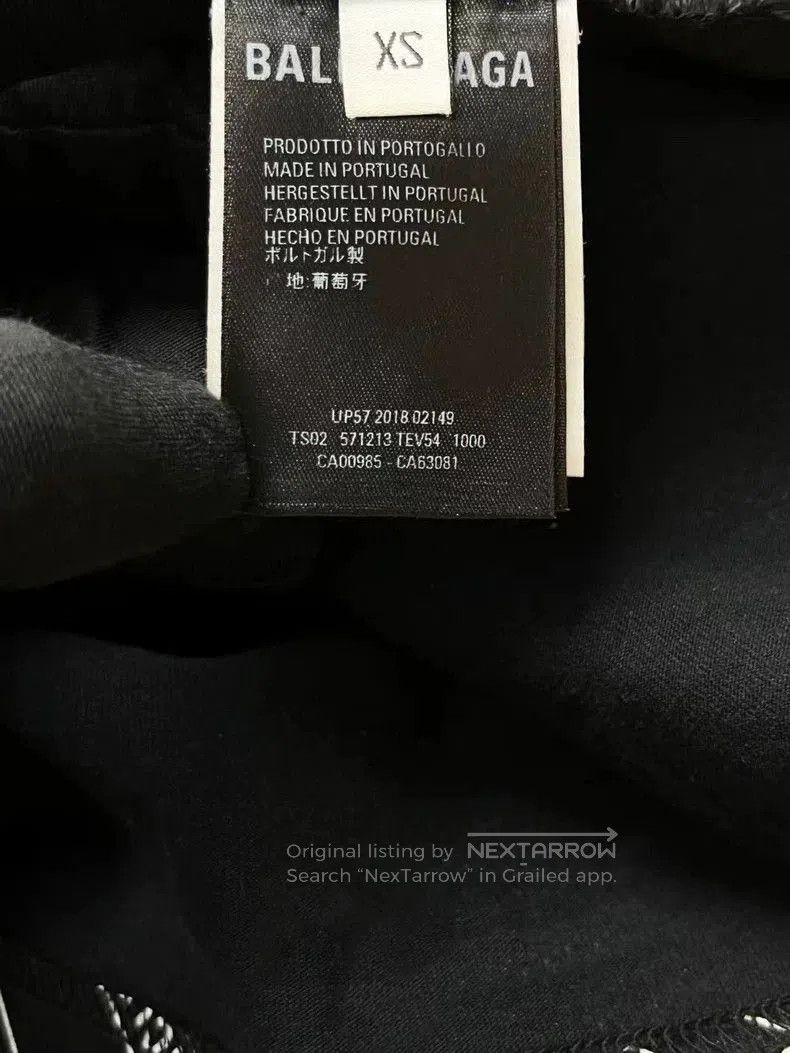 Balenciaga Balenciaga Black Logo Print Short Sleeve Tee. Size US XS / EU 42 / 0 - 5 Thumbnail