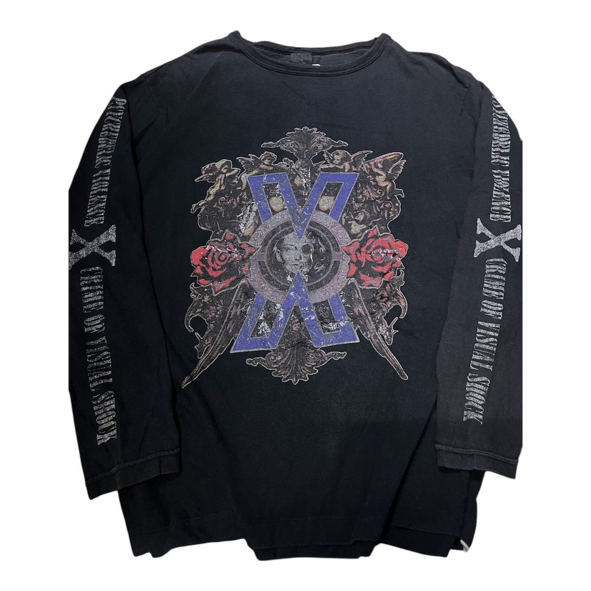Band Tees Vintage X Japan Skull Graphic Long Sleeve Classic JRock Band Size US M / EU 48-50 / 2 - 2 Thumbnail