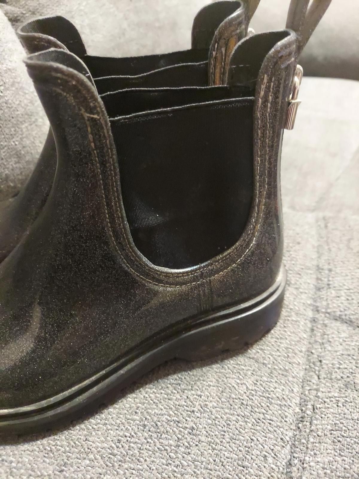 Michael Kors MICHAEL Michael Kors Womens Tipton Rain Booties, SILVER Size US 9 / IT 39 - 3 Thumbnail