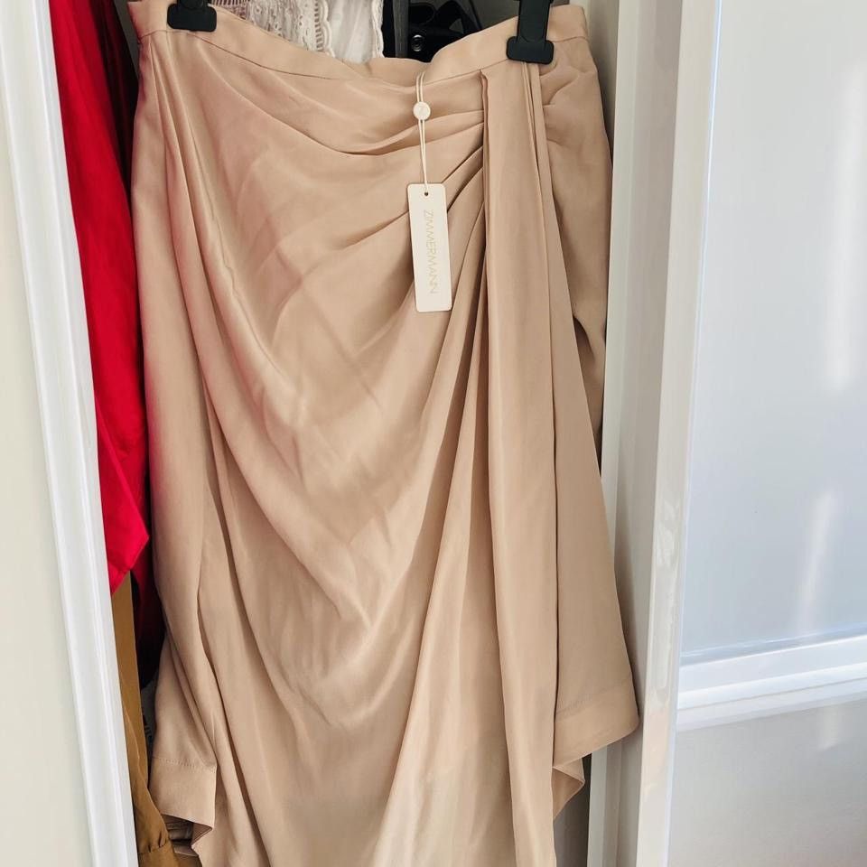 Zimmermann ✨ Zimmermann Beige Silk Skirt - Size 2 ✨ Size 28" / US 6 / IT 42 - 4 Thumbnail