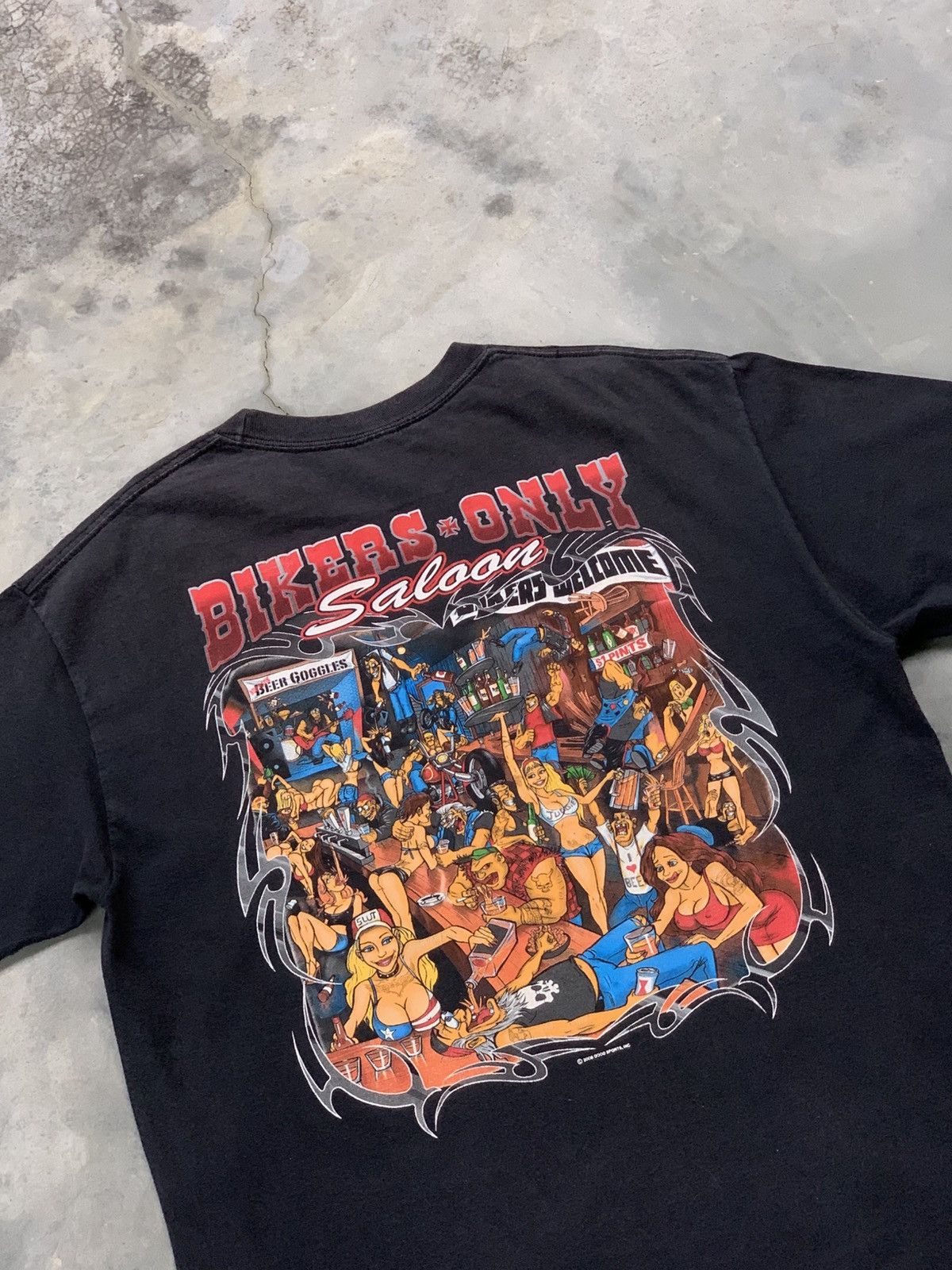 Vintage Vintage Saleem Bikers Saloon Only Erotic Nude Club Tshirt Size US L / EU 52-54 / 3 - 3 Thumbnail