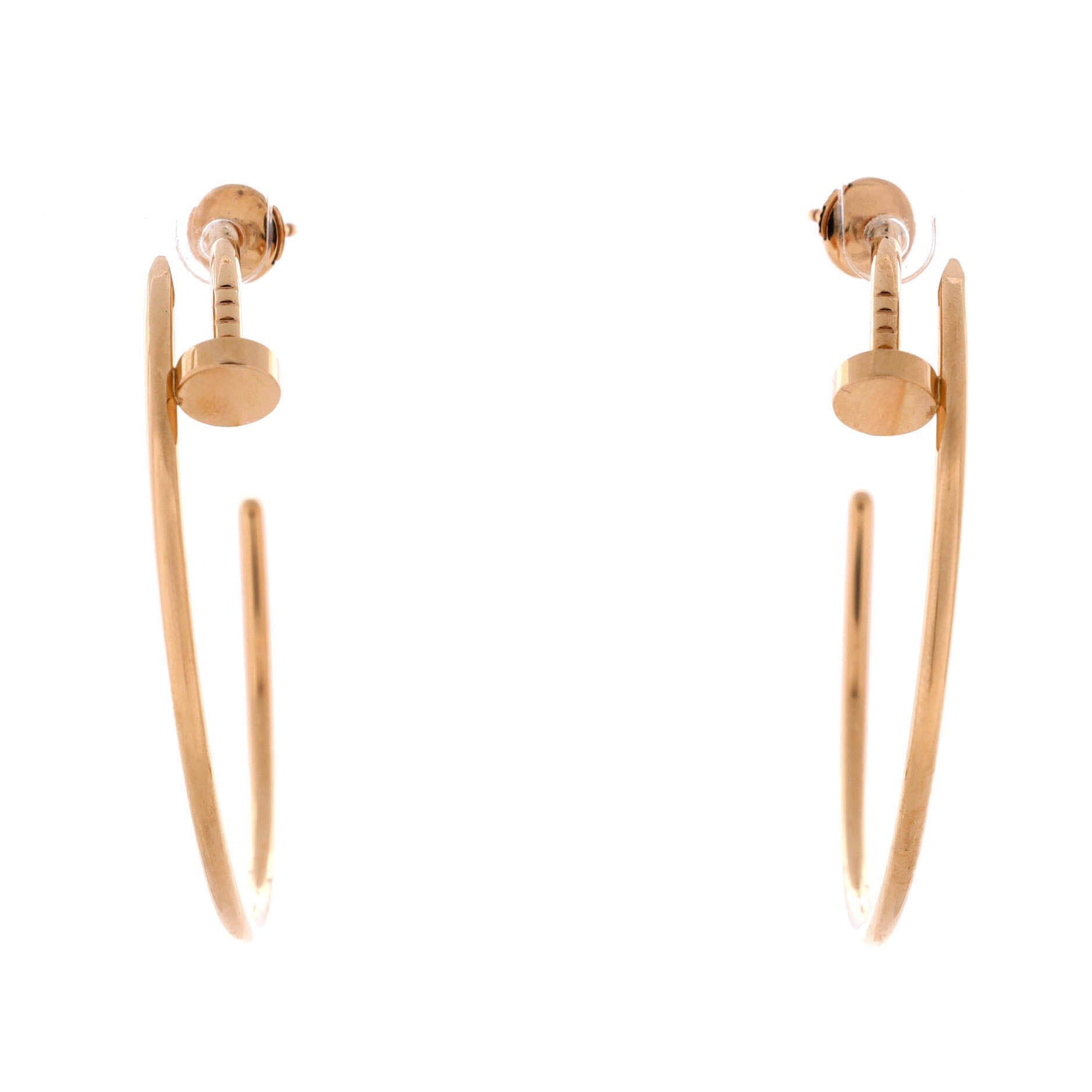Cartier Juste un Clou Hoop Earrings Size ONE SIZE - 1 Thumbnail