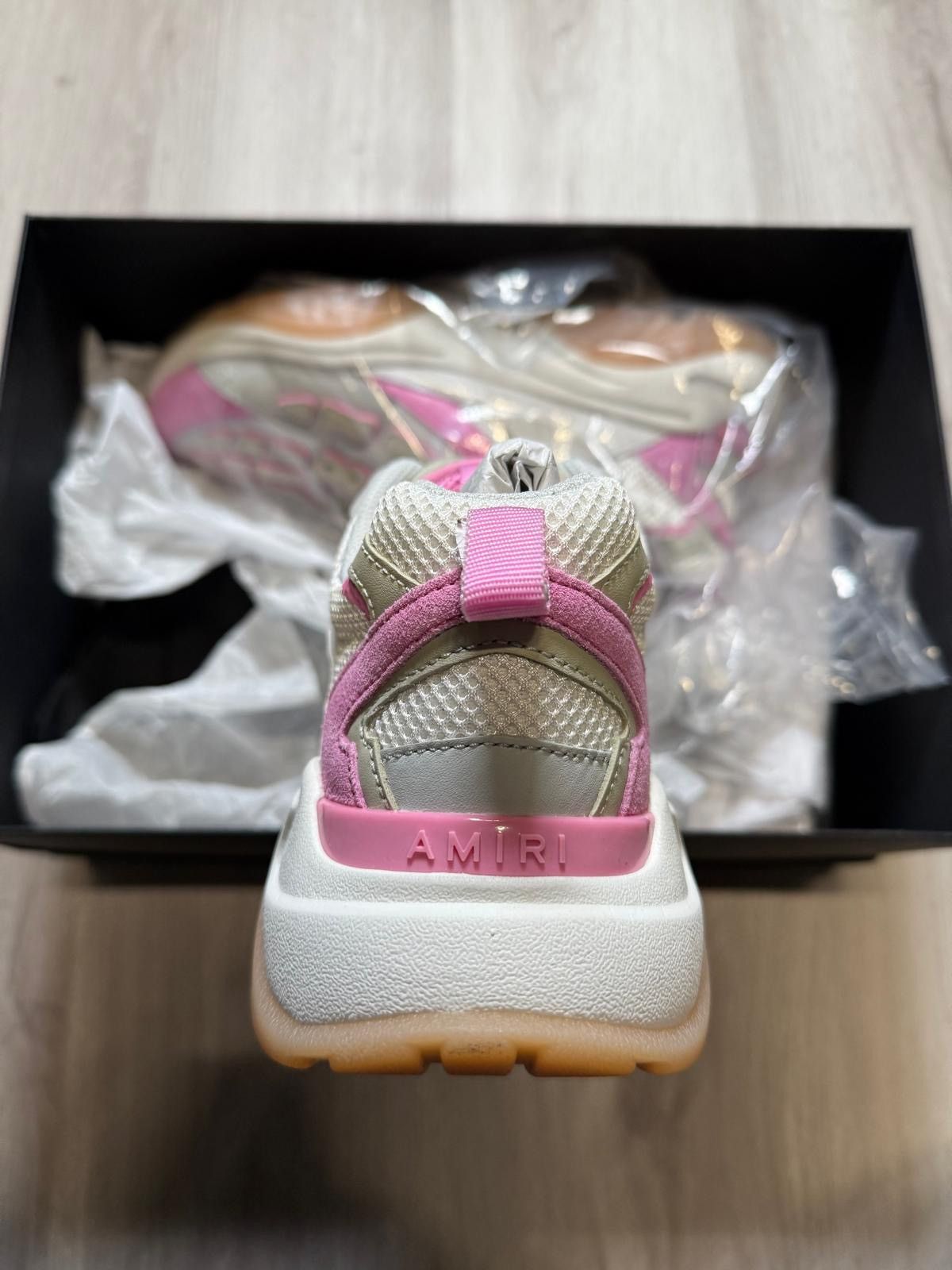 Amiri Amiri Bone Runner Pink/Tan Size US 11 / IT 41 - 5 Thumbnail