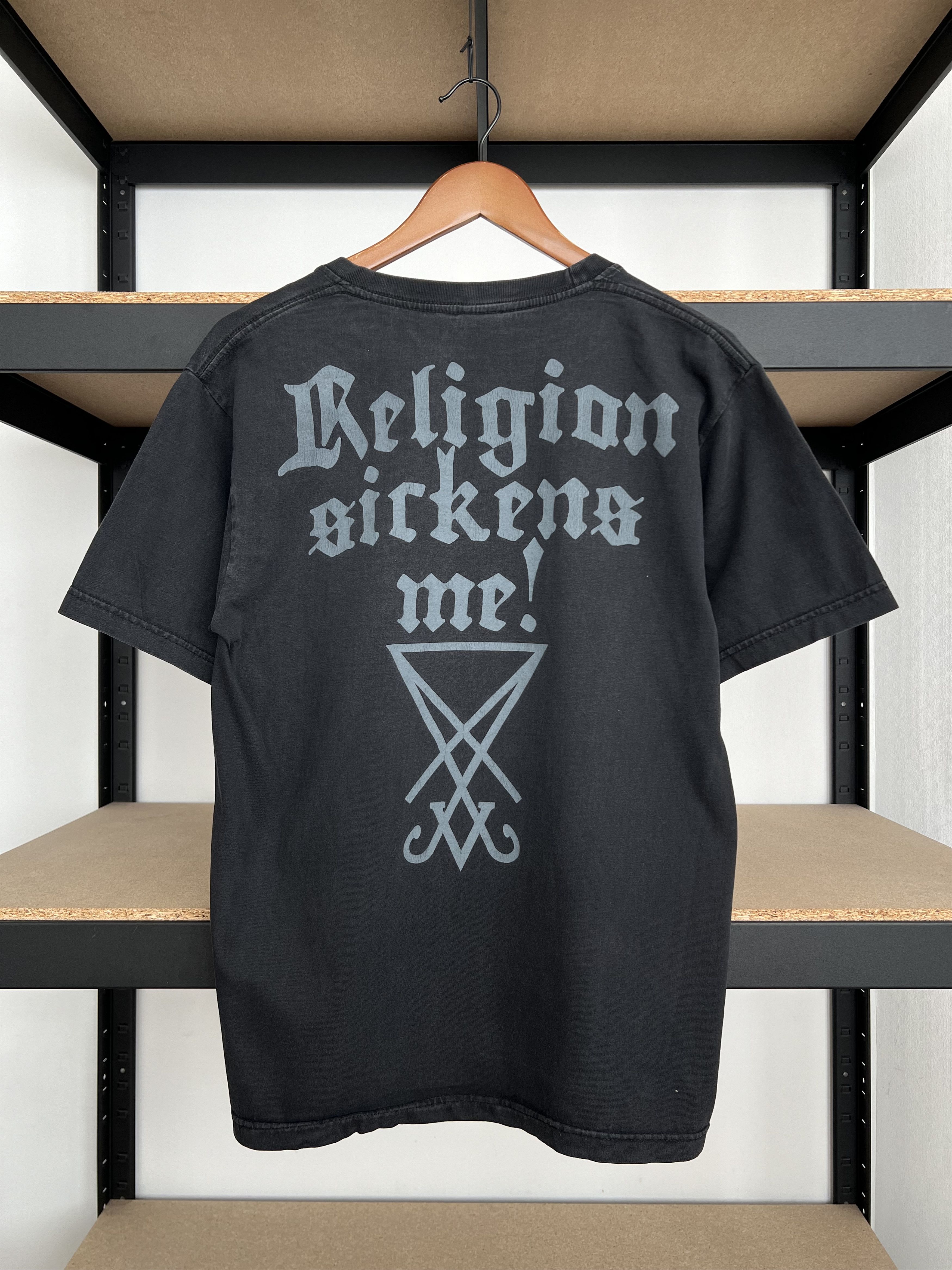 Band Tees Vintage Dimmu Borgir In Sorte Diaboli Black Metal T-shirt Size US L / EU 52-54 / 3 - 4 Thumbnail