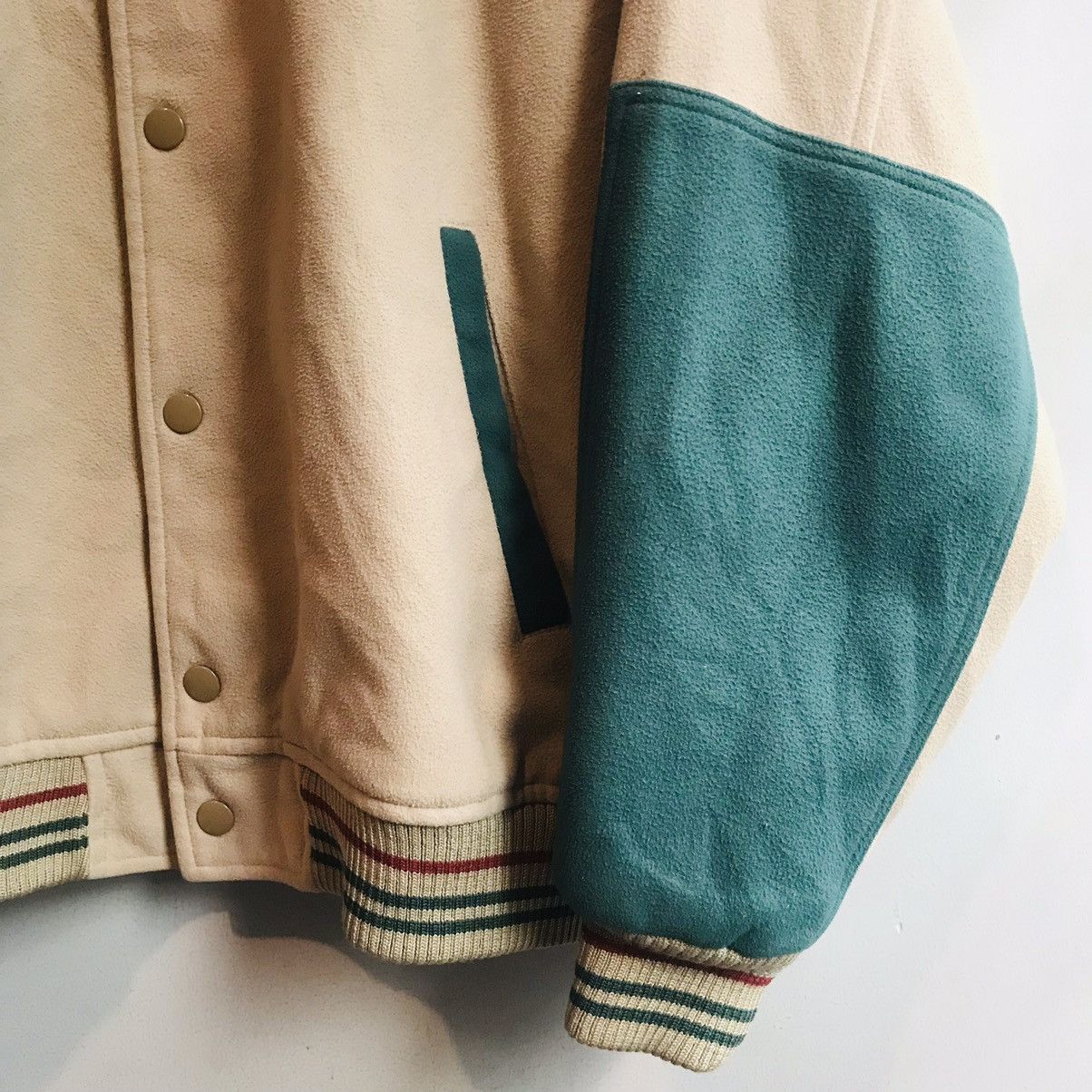 Japanese Brand × Vintage 90’s Japanese Cashmere Varsity Jacket Size US M / EU 48-50 / 2 - 3 Thumbnail