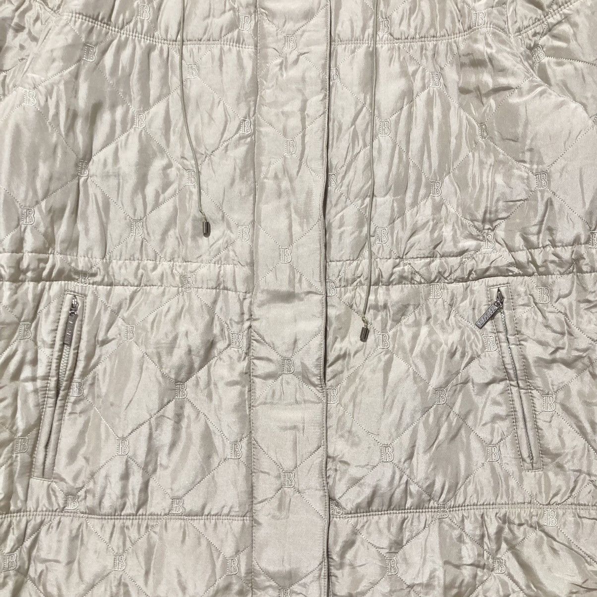 Balmain Balmain Paris Monogram Quilted Fur Long Jacket Beige Luxury Size US XL / EU 56 / 4 - 13 Thumbnail