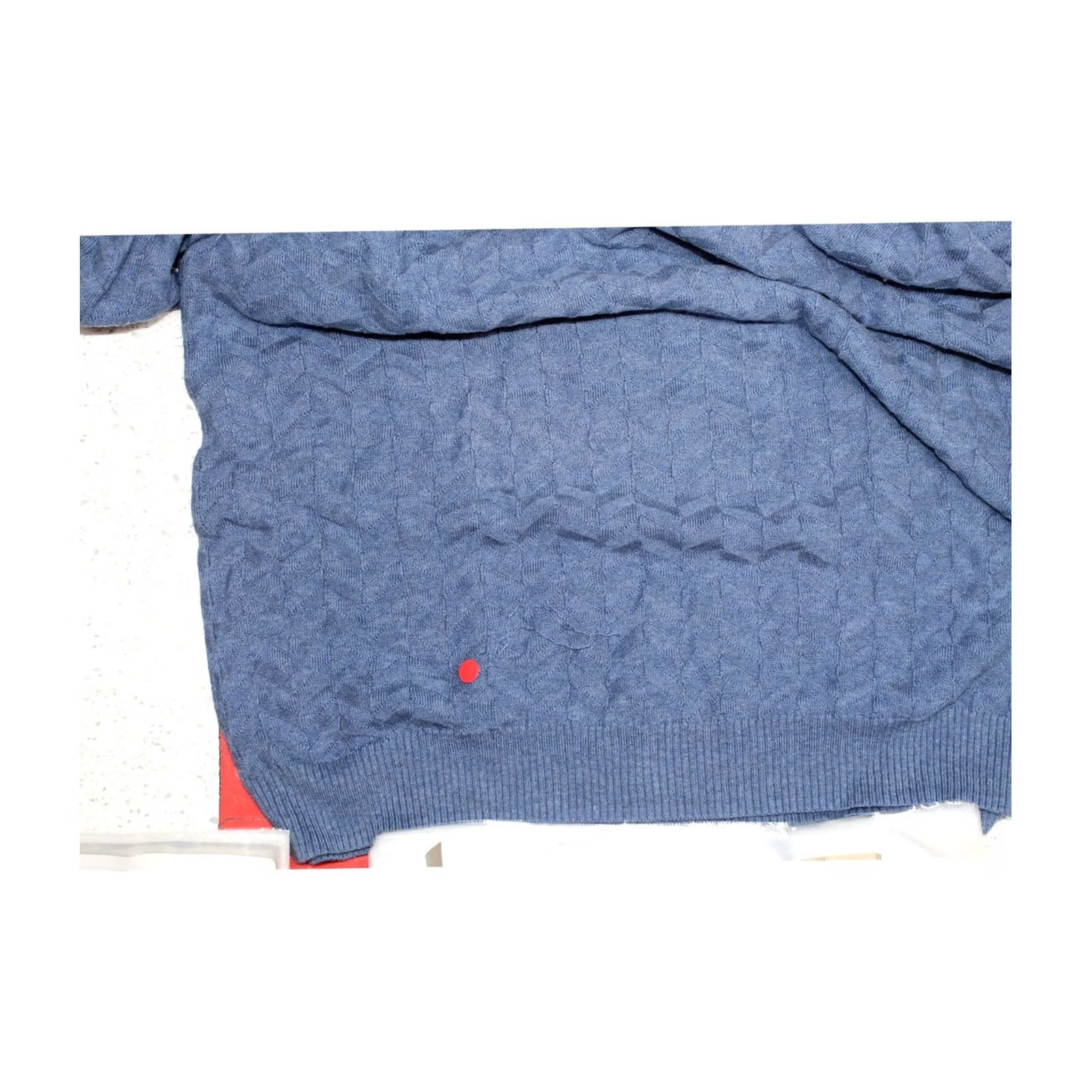 Tasso Elba Tasso Elba Mens Pullover Sweater XL moonliteblue Chevron Patterned Knit Size US XL / EU 56 / 4 - 2 Thumbnail