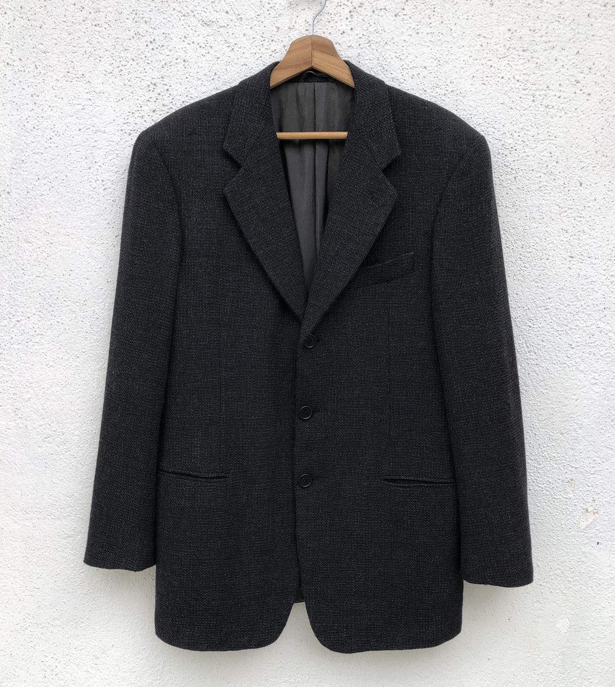 Giorgio Armani Giorgio Armani Linen Pura Lana Single-Breasted Blazer Size 48L - 6 Thumbnail