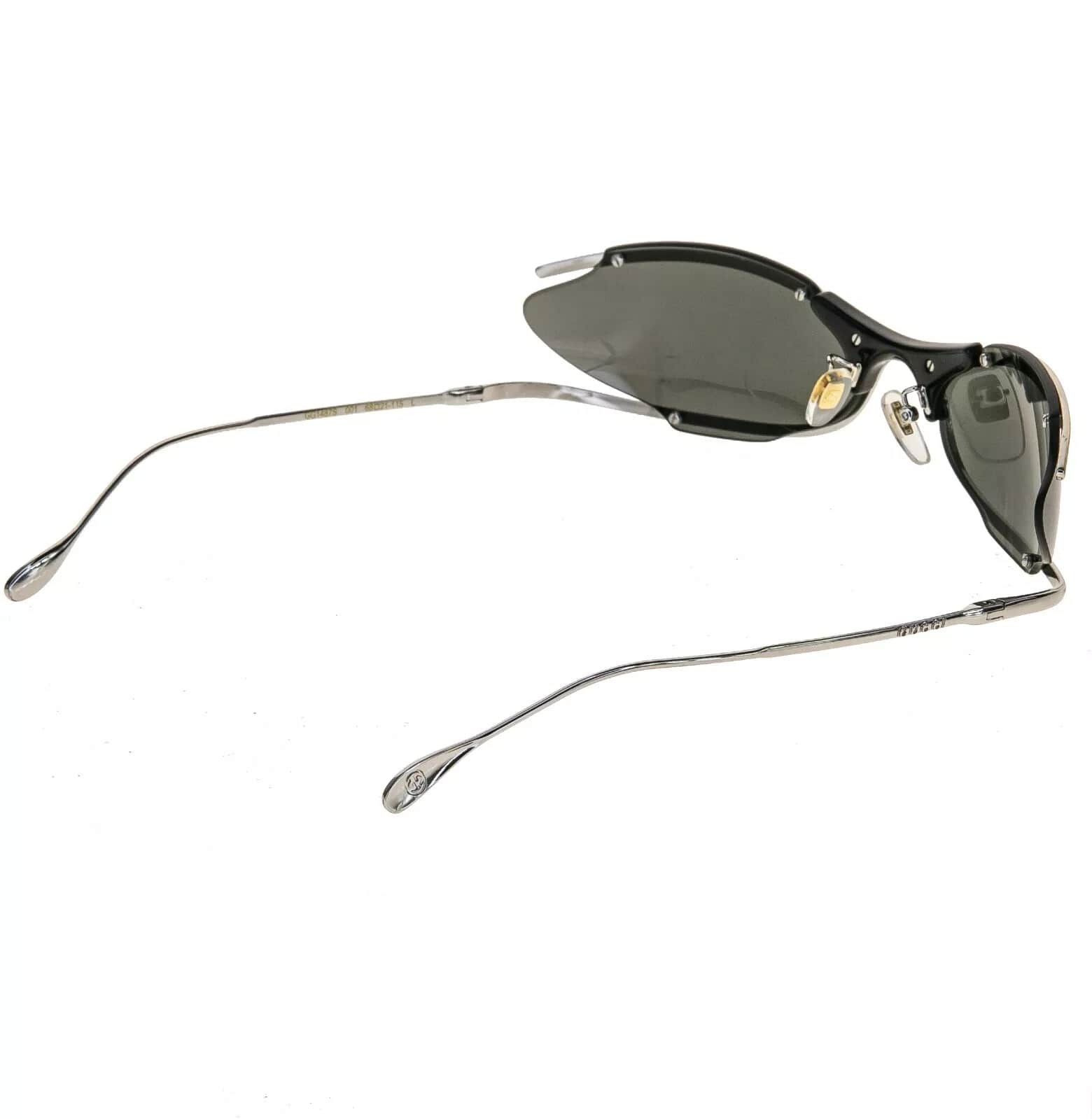 Gucci GUCCI 1487 Black Silver Gold Designer Mask Gg1487S 001 Size ONE SIZE - 2 Thumbnail