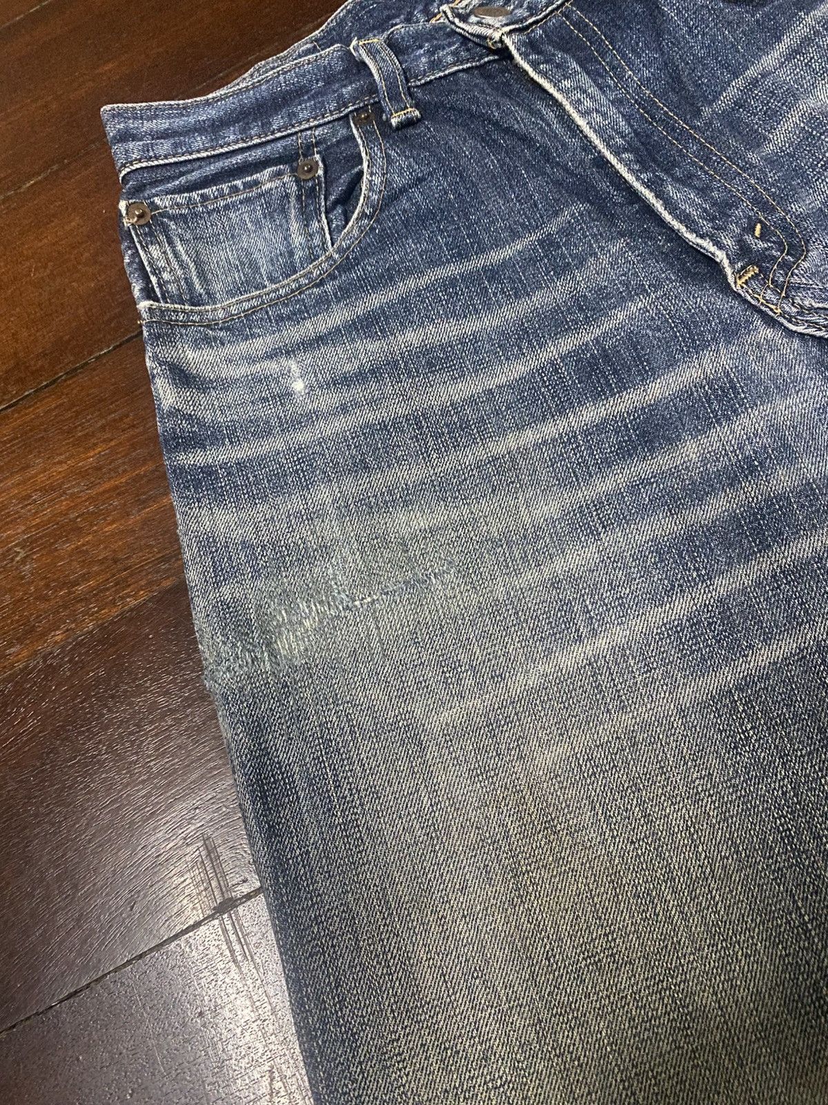 Levi's Vintage Levis 510 Red Loop Jeans nice faded mud wash rework Size US 29 - 6 Thumbnail