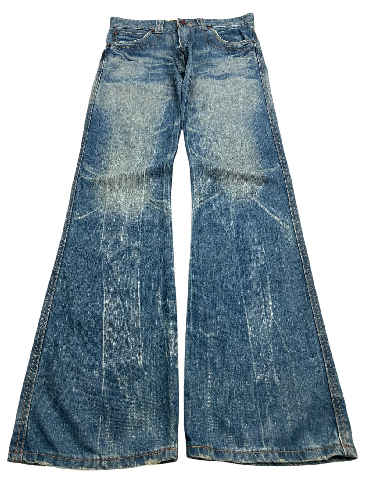 Edwin Vintage Edwin 503 Flare Blue Way Washed Light Blue Jean Size US 30 / EU 46 - 1 Thumbnail