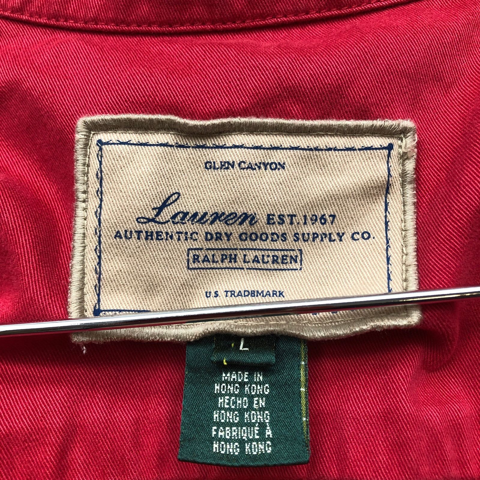 Lauren Ralph Lauren Vintage Lauren Ralph Lauren Glen Twill Jacket Womens L Red Size L / US 10 / IT 46 - 3 Thumbnail