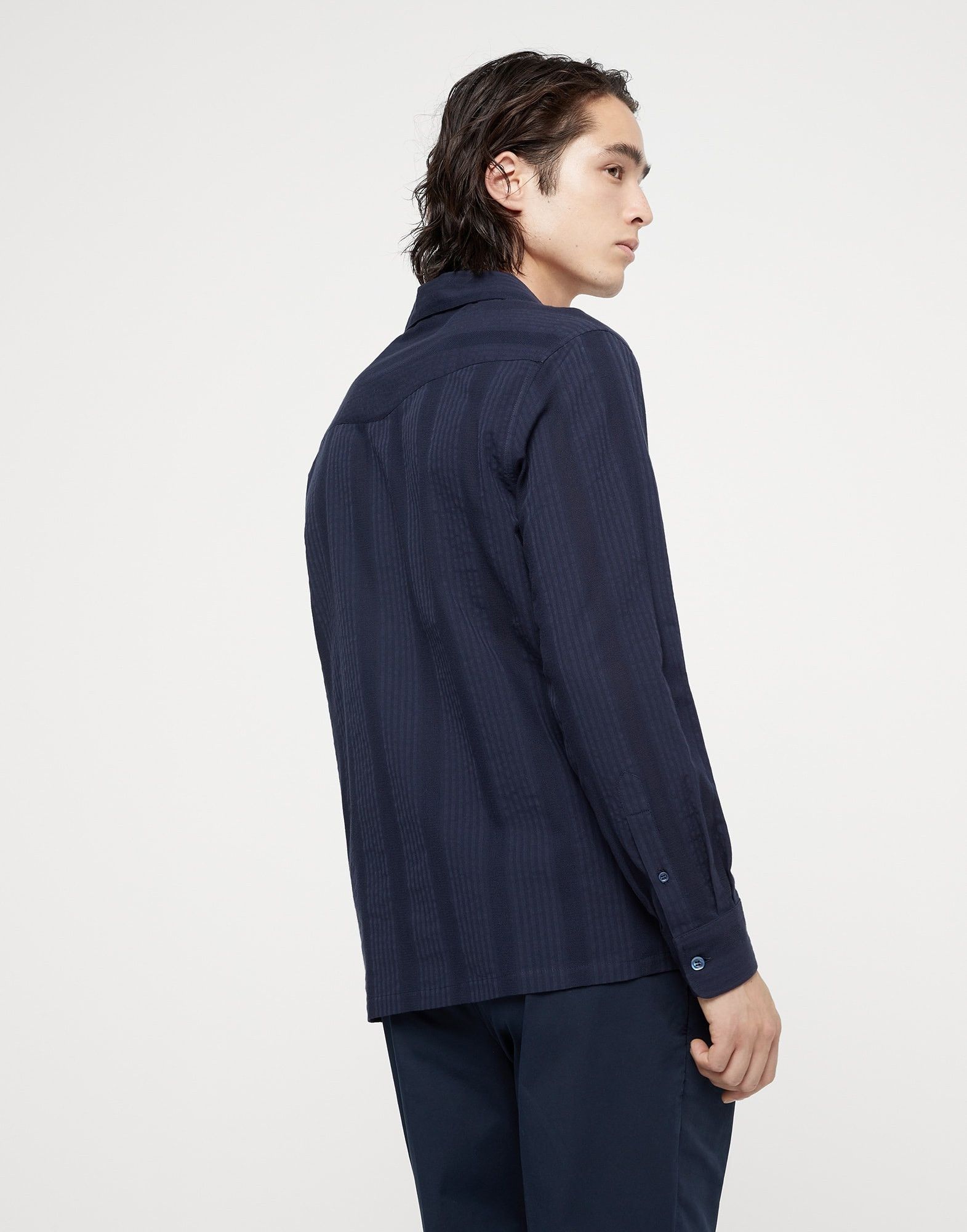 Brunello Cucinelli Shirt in Navy Size US M / EU 48-50 / 2 - 2 Thumbnail