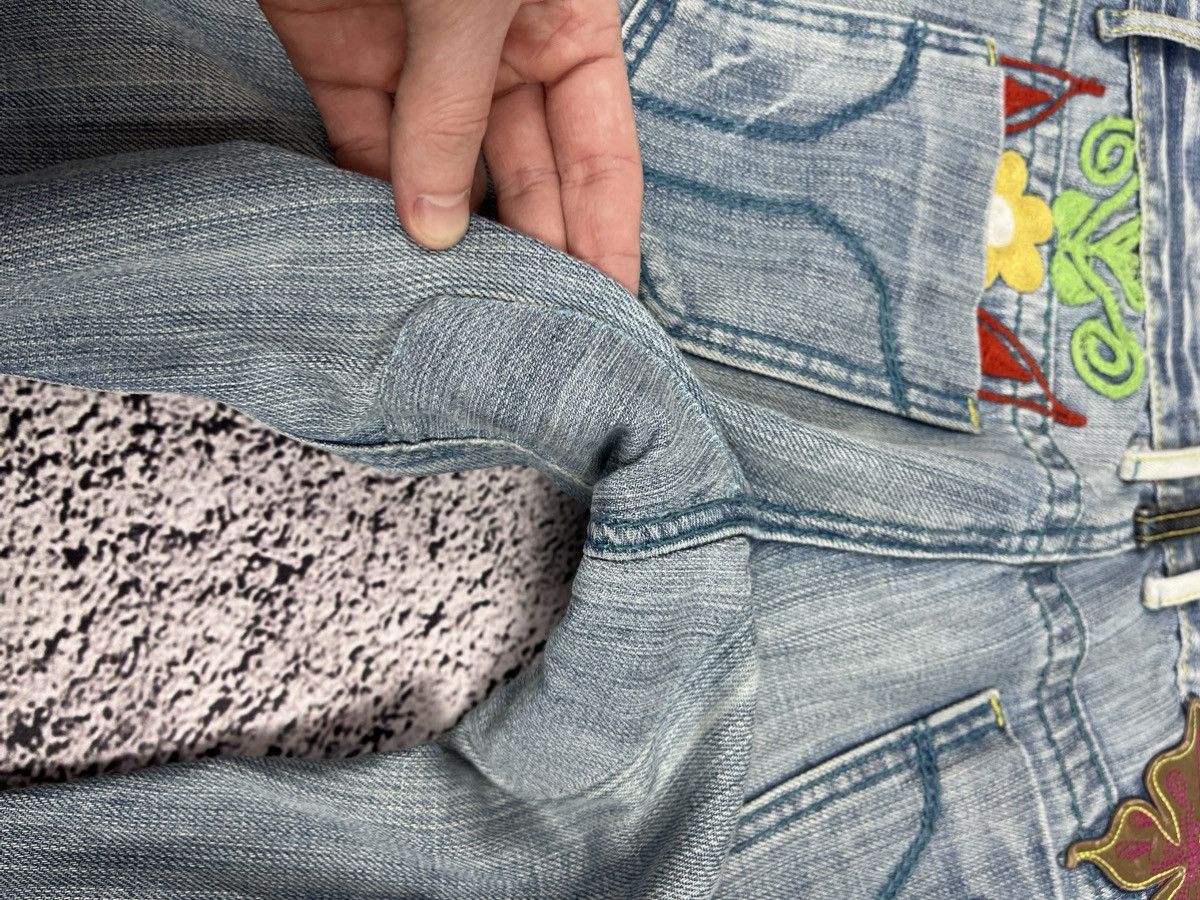 Miss Sixty Vintage Miss Sixty Floral Embroidered Low-Rise Jeans Size 31" - 11 Thumbnail