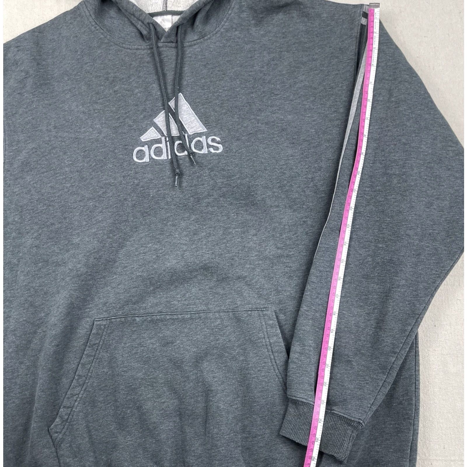Adidas VINTAGE Adidas Hoodie Sweatshirt Men XL Gray Pullover 3 Stripes Trefoil Logo 80s 90s Sports Track Jacket Hoodie Size US XL / EU 56 / 4 - 5 Thumbnail