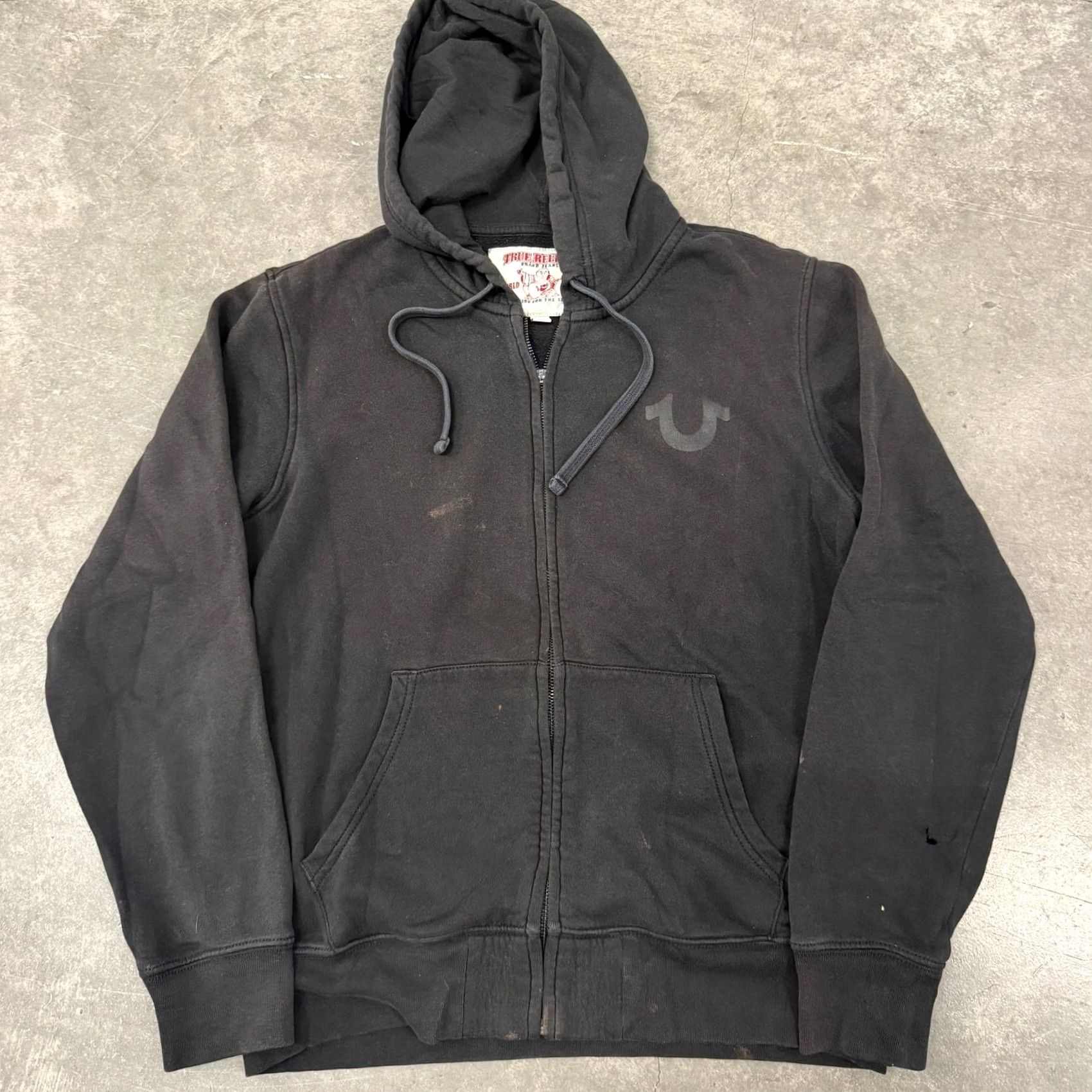 True Religion VINTAGE True Religion Hoodie Shirt Full Zip Womens L Black Buddha Logo 90s 2000s Womens Size L / US 10 / IT 46 - 2 Thumbnail