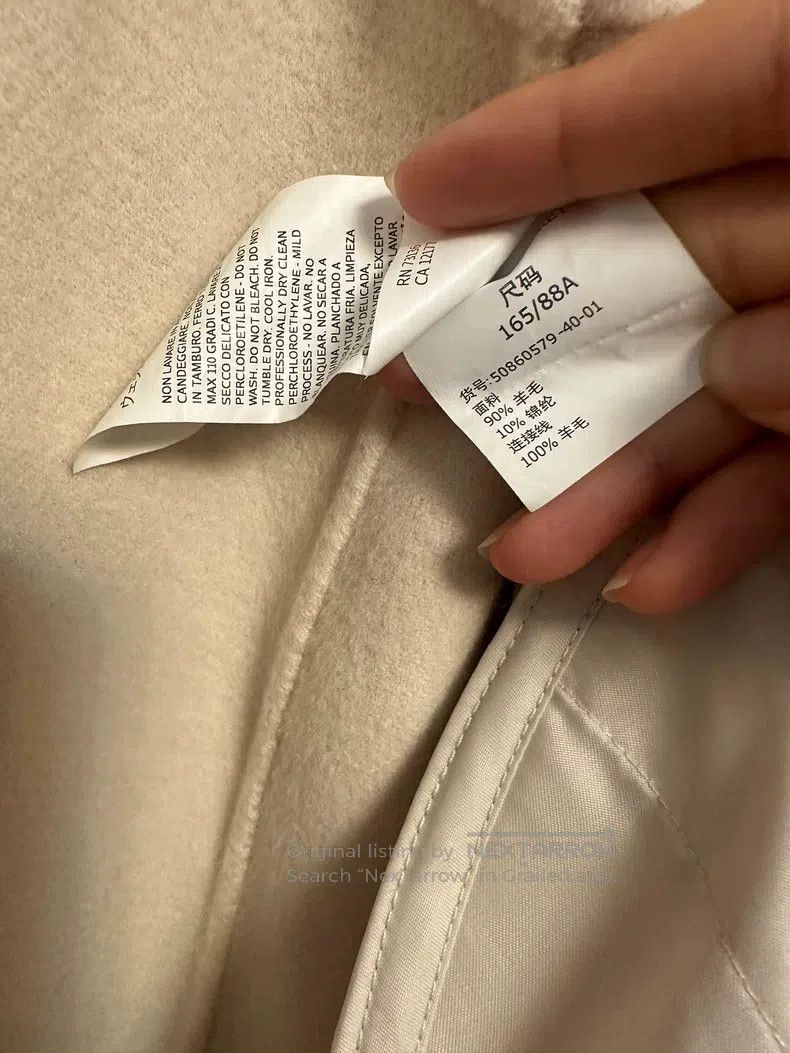 Other Max Mara Round Neck Coat - Beige Size S / US 4 / IT 40 - 4 Thumbnail