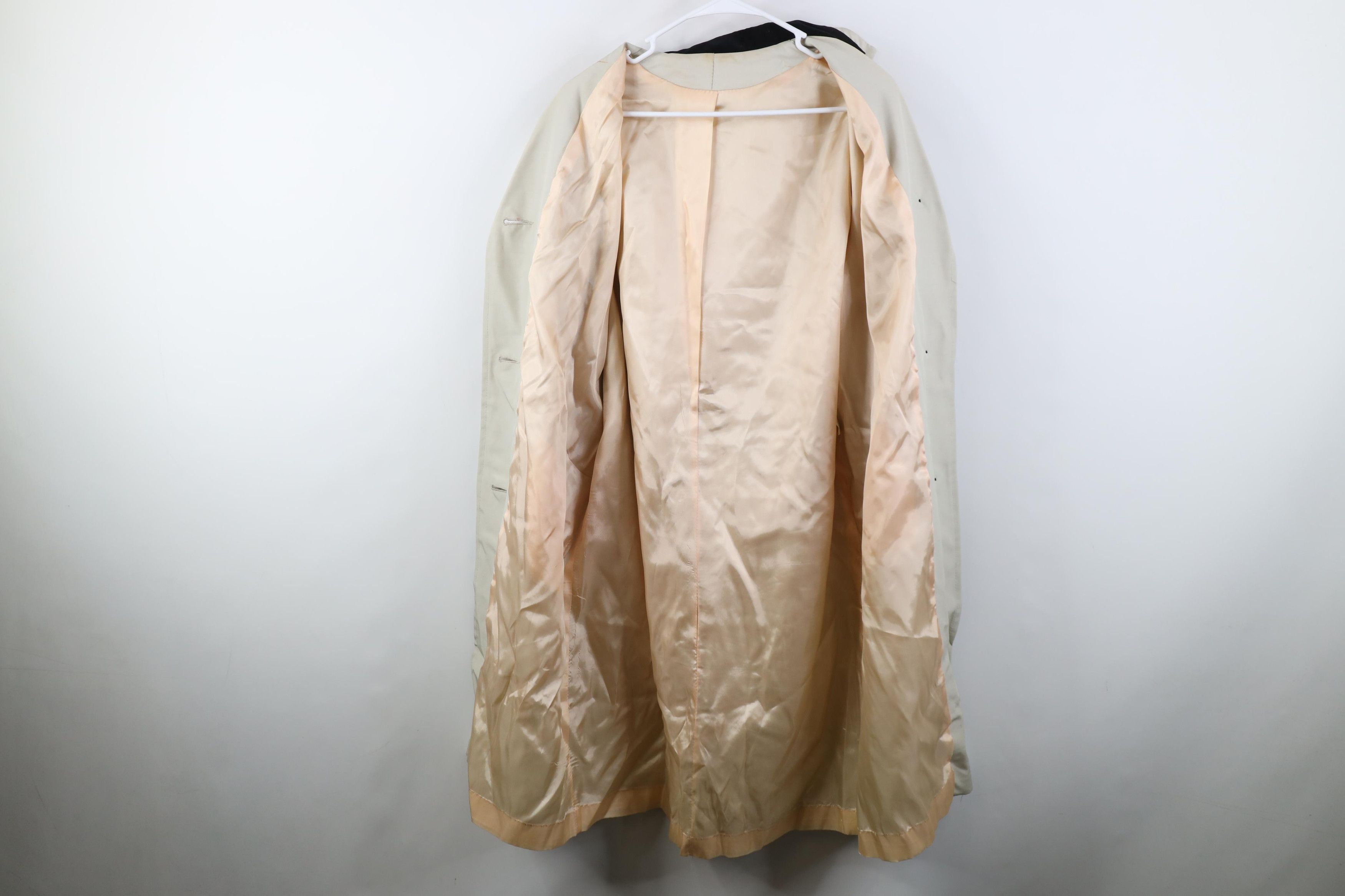 Vintage Vintage 50s Rayon Gabardine Trench Coat Rain Jacket USA Size XL / US 12-14 / IT 48-50 - 10 Thumbnail
