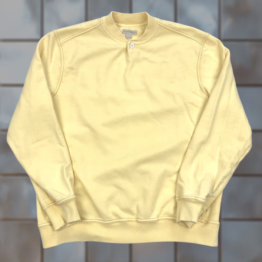 Vintage Vintage 32 Bar Blues Sweatshirt Henley Long Sleeve Mens L Yellow Size US L / EU 52-54 / 3 - 1 Thumbnail