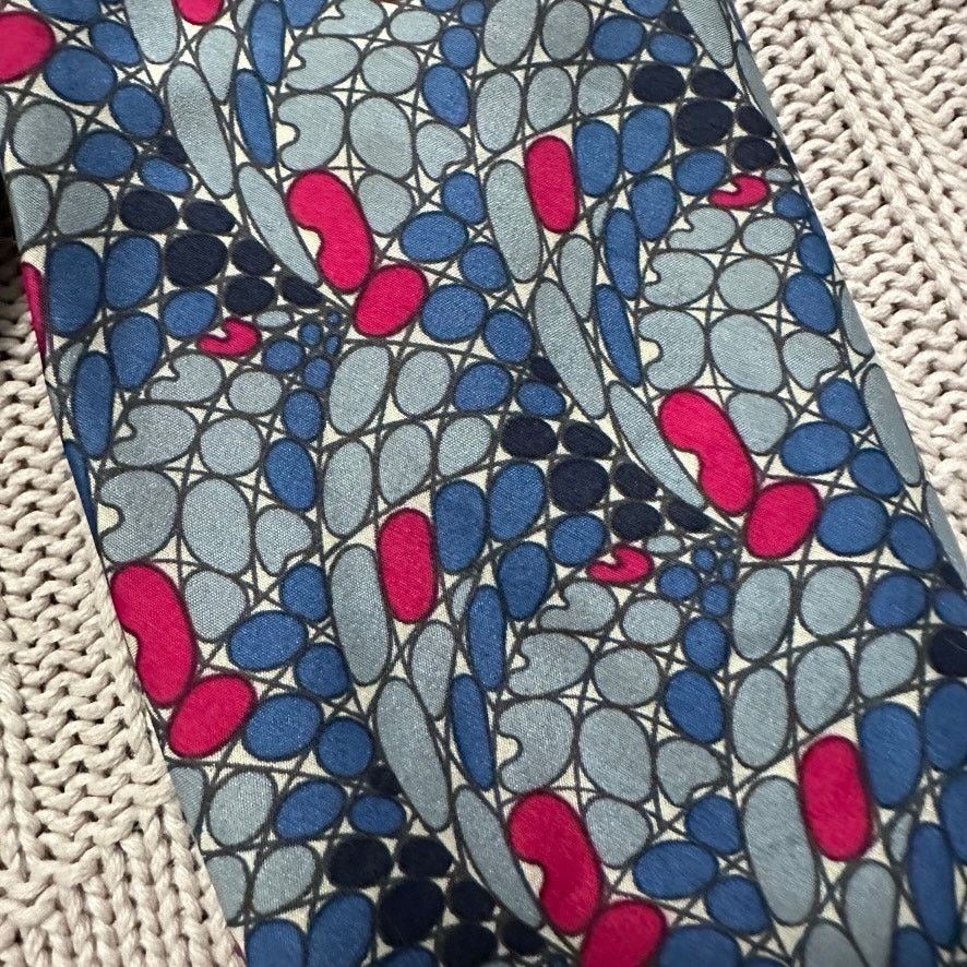 Vintage Vintage 80s stained glass abstract print tie Size ONE SIZE - 2 Thumbnail
