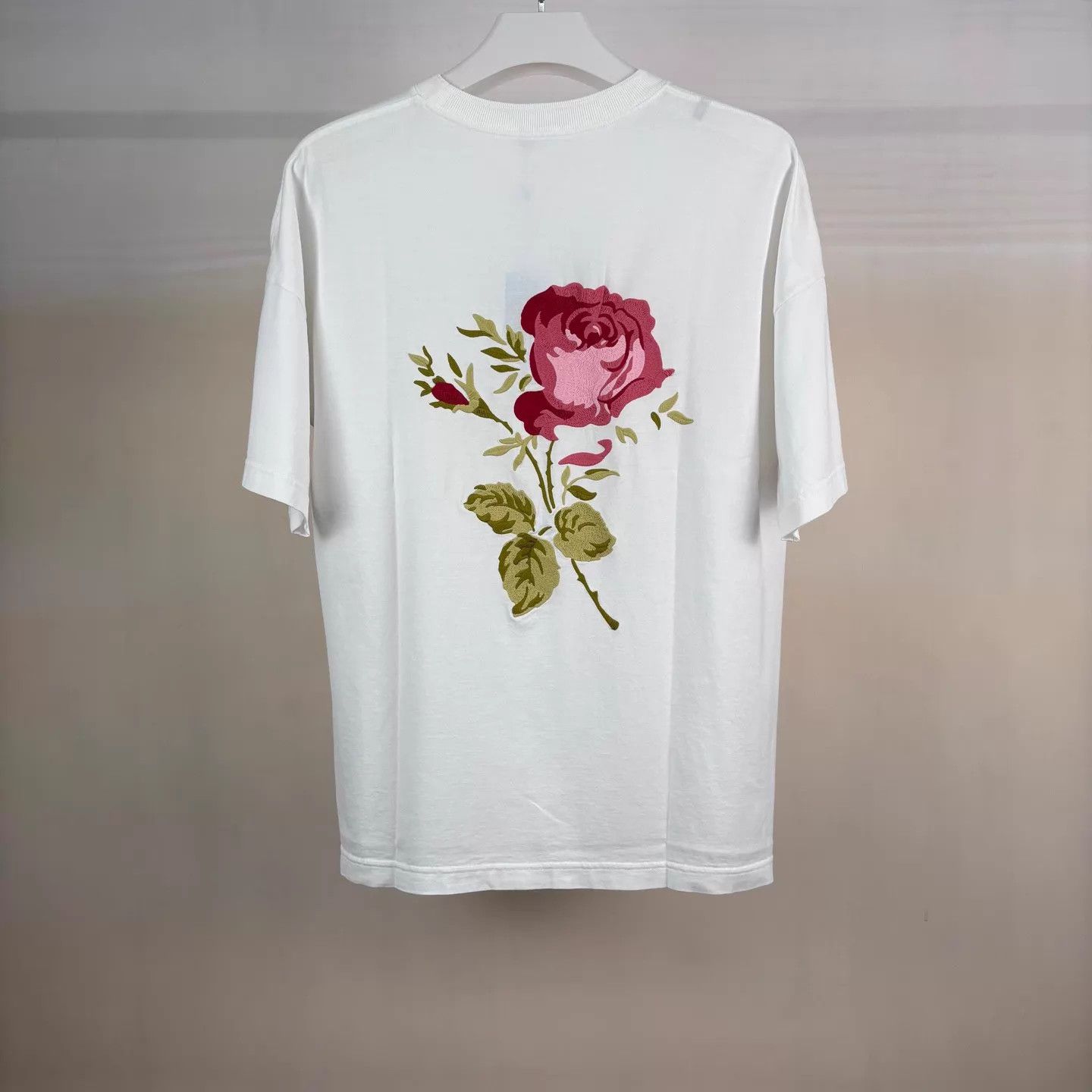 Dior Dior Logo & Rose Embroidered SS T S Italian Cotton Size US S / EU 44-46 / 1 - 2 Thumbnail