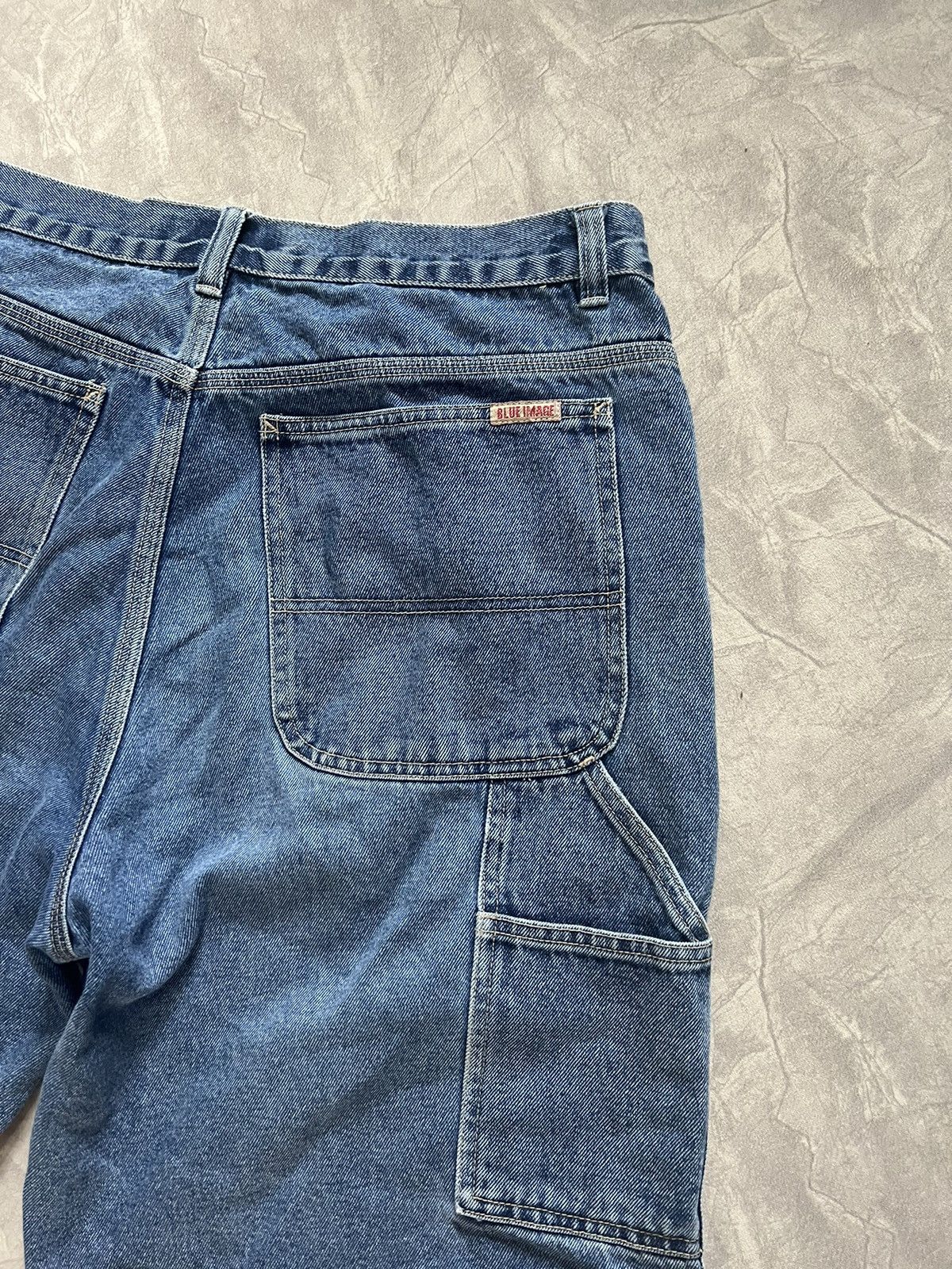 Carhartt × Vintage Crazy Vintage Y2K Baggy Carpenter Jean Shorts Size US 34 / EU 50 - 3 Thumbnail