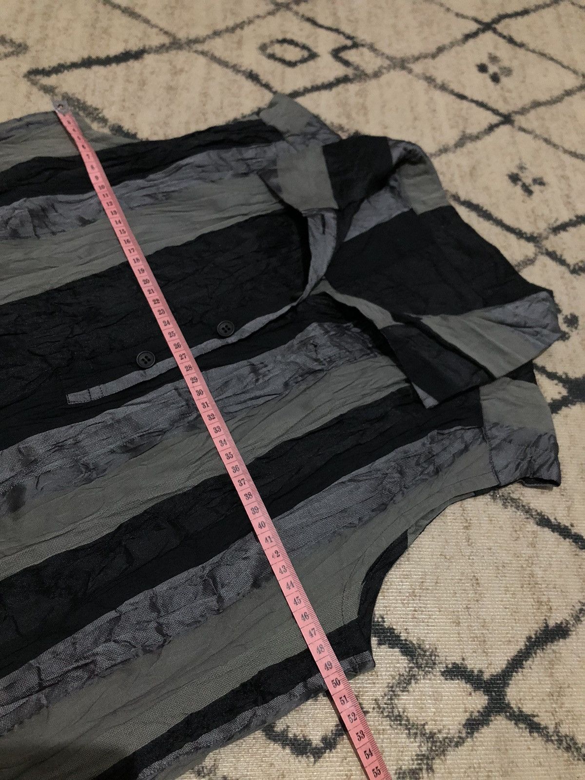 Issey Miyake Issey Miyake Half Button Up Shirt Size US M / EU 48-50 / 2 - 11 Thumbnail
