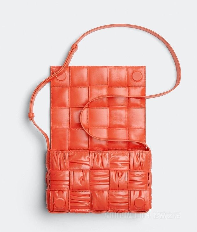 Bottega Veneta o1n1vont0625 Size: OS / Foulard Cassette Bag in Orange Size ONE SIZE - 5 Thumbnail