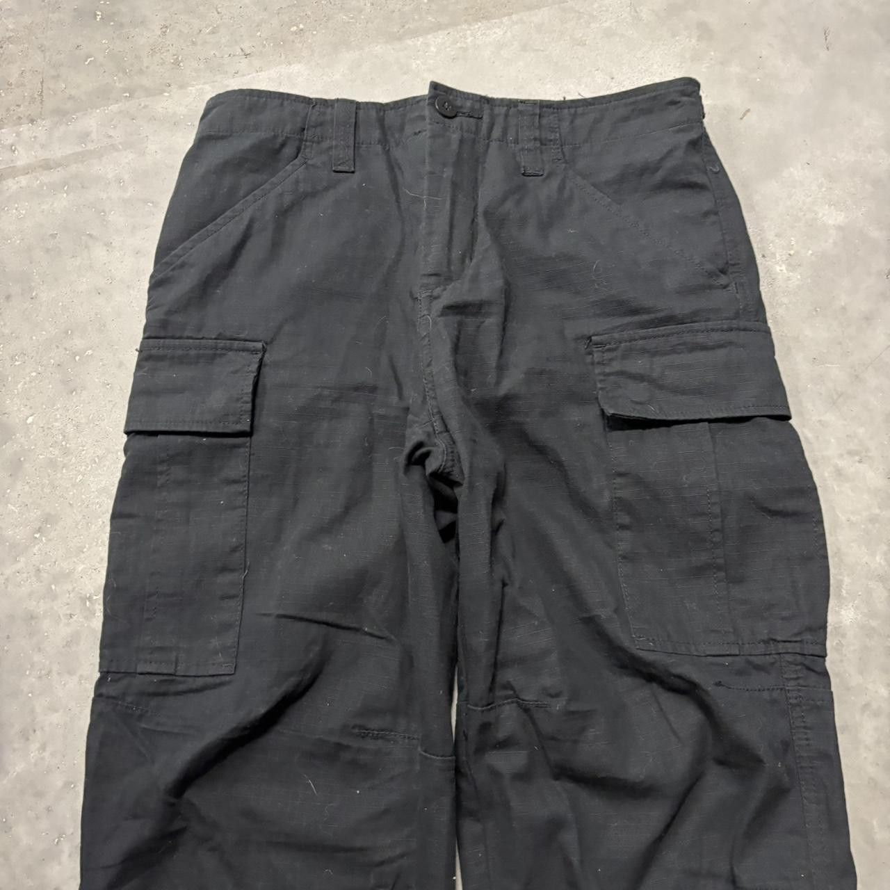 Japanese Brand × Vintage Crazy Vintage Y2K/2000s Black Streetwear Essential Cargo Pants Size US 30 / EU 46 - 5 Thumbnail