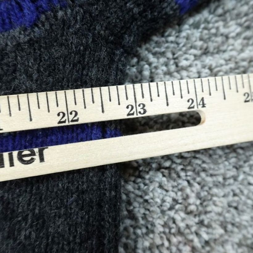 J.Crew J.CREW Sweater Mens M Blue Gray Stripe Donegal Marl Wool Knit Pullover V-Neck Size US M / EU 48-50 / 2 - 6 Thumbnail