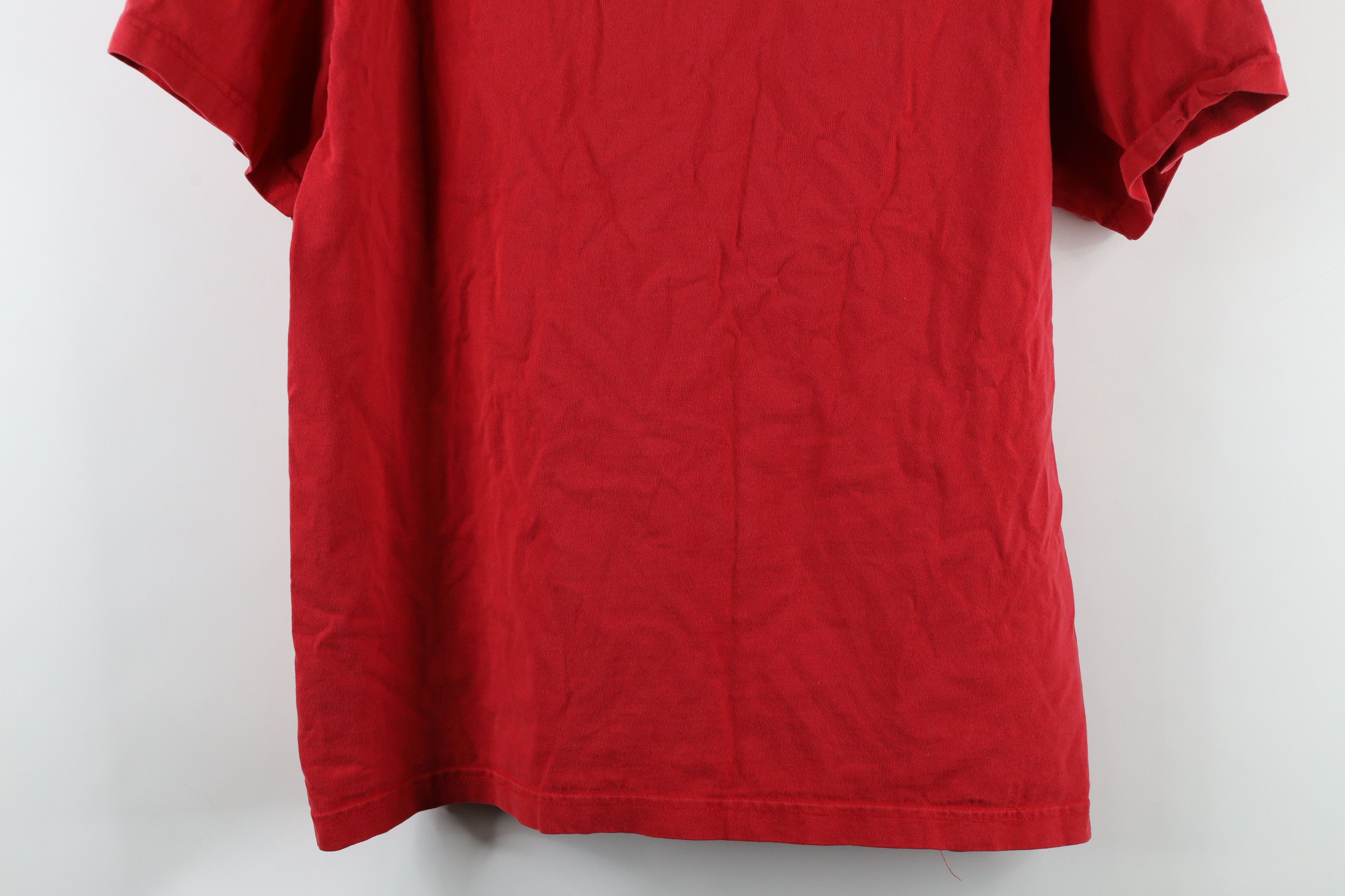 Vintage Vintage 90s Streetwear Spell Out Homer Alaska T-Shirt Red Size US L / EU 52-54 / 3 - 12 Thumbnail