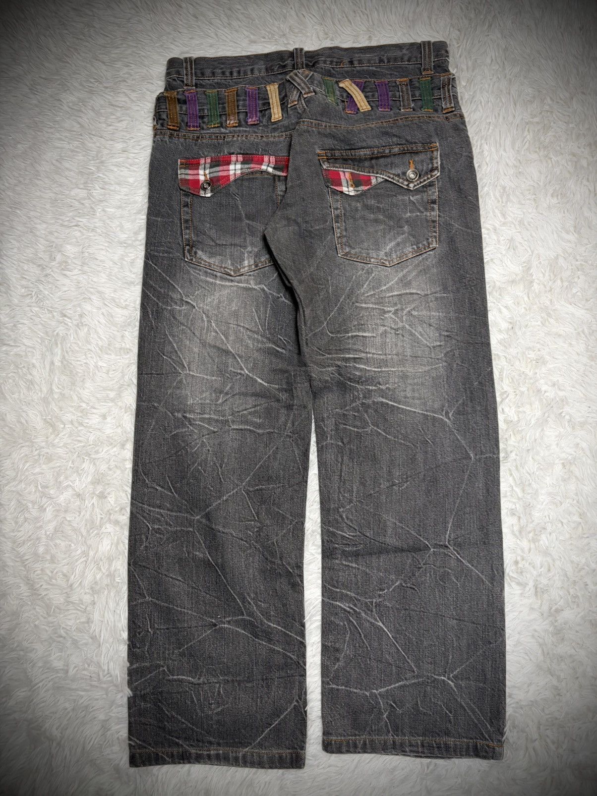 Japanese Brand Rare Nylaus double waist whisker jeans ppfm style Size US 32 / EU 48 - 4 Thumbnail