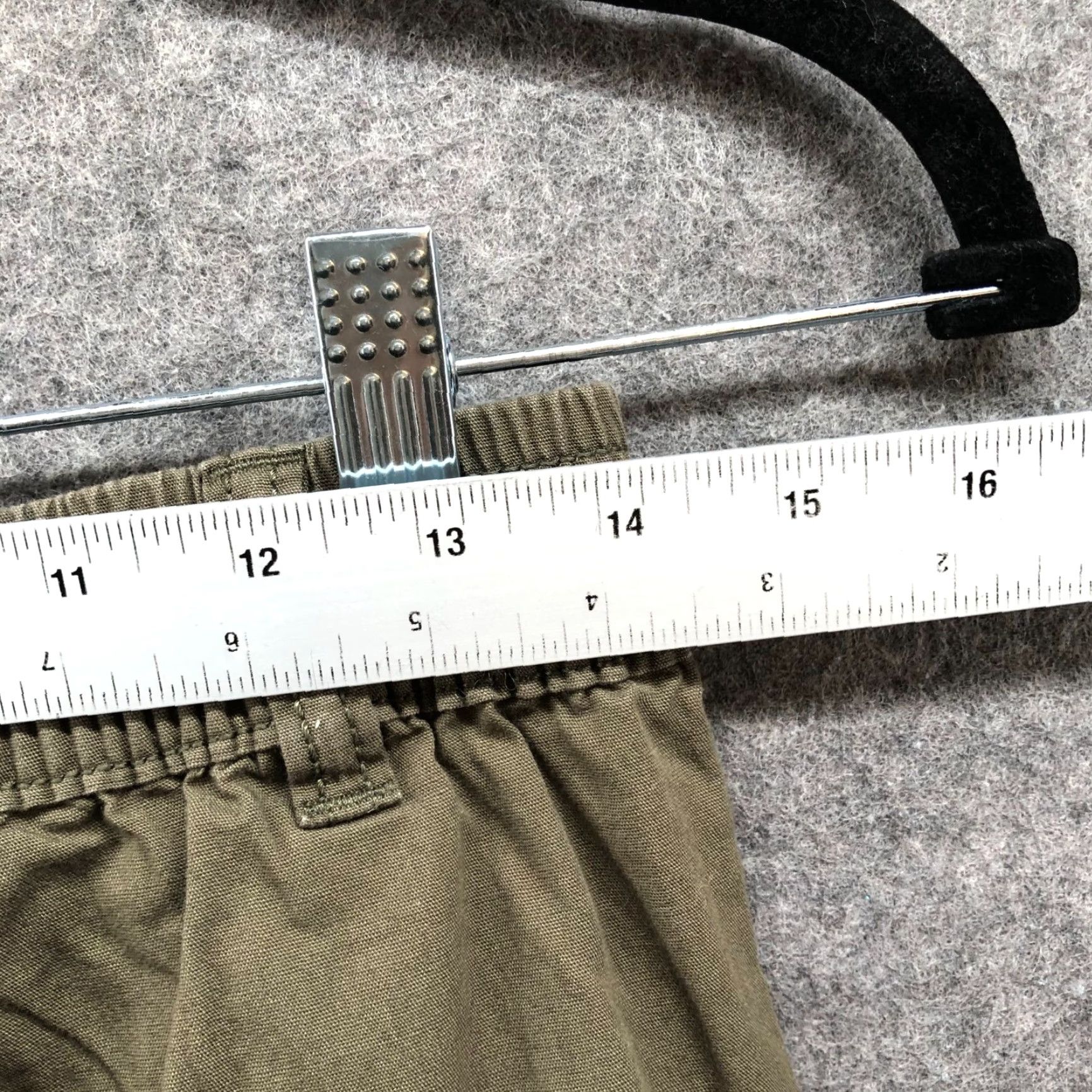 H&M H&M Baggy Cargo Pants Womens 2 Army Green Cotton Elastic Waist Loose Wide Leg Size 26" / US 2 / IT 38 - 5 Thumbnail