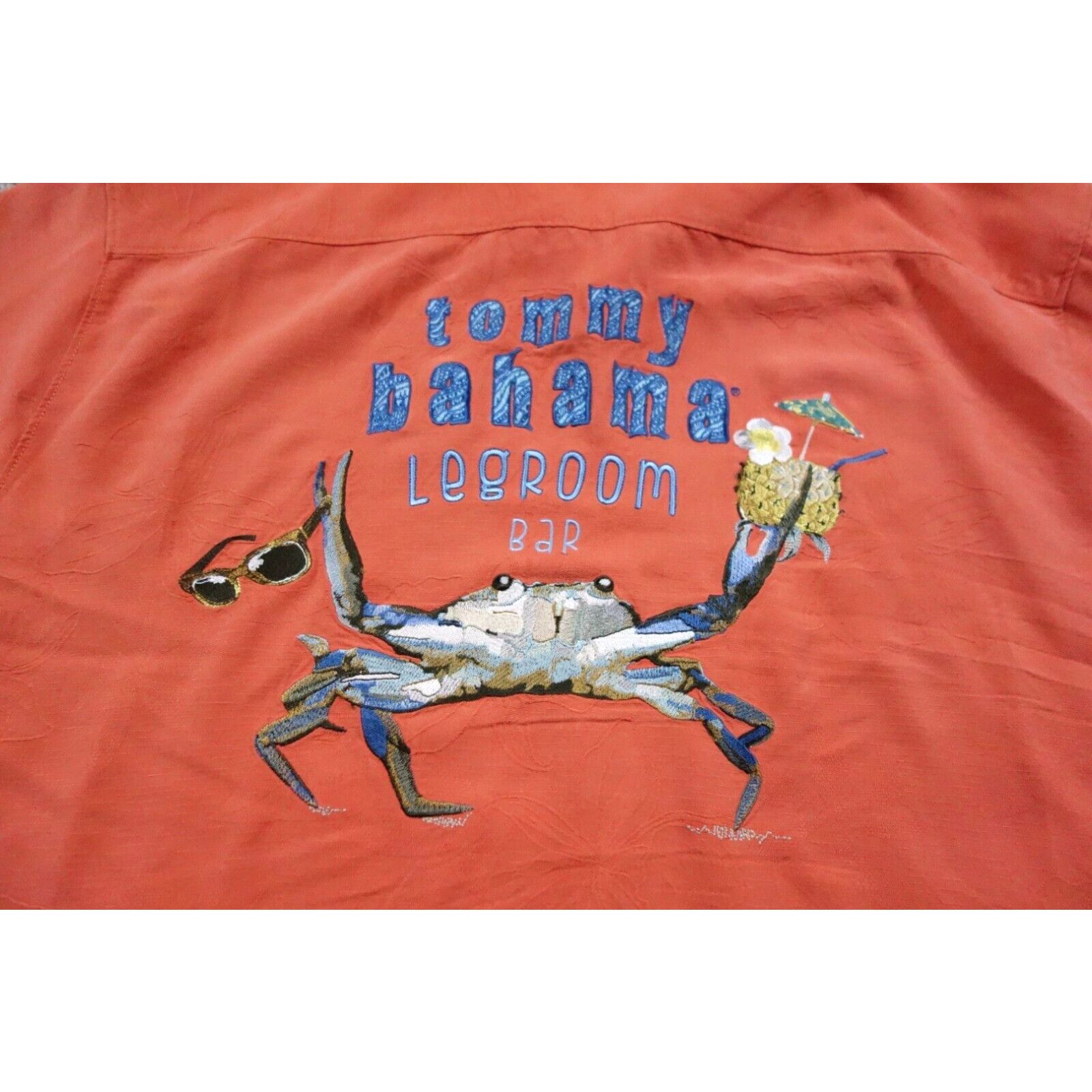Tommy Bahama Tommy Bahama Shirt Mens Large Orange Button Up Floral ...