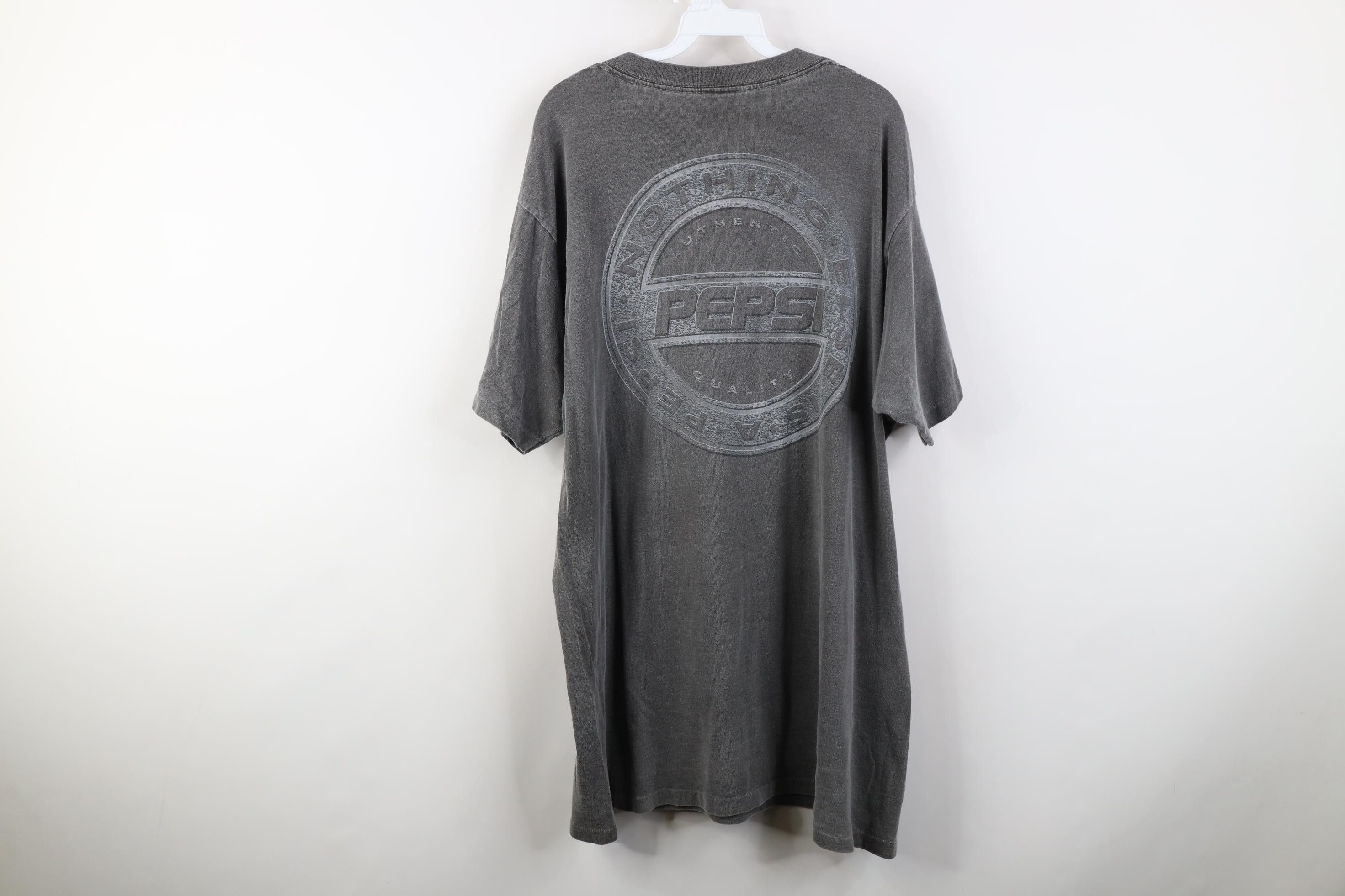 Vintage Vintage 90s Pepsi Co Stonewashed Short Sleeve T-Shirt USA Size US L / EU 52-54 / 3 - 13 Thumbnail