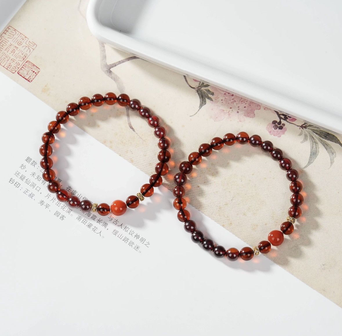 Other Burgundy Gemstone Bracelet Size ONE SIZE - 2 Thumbnail